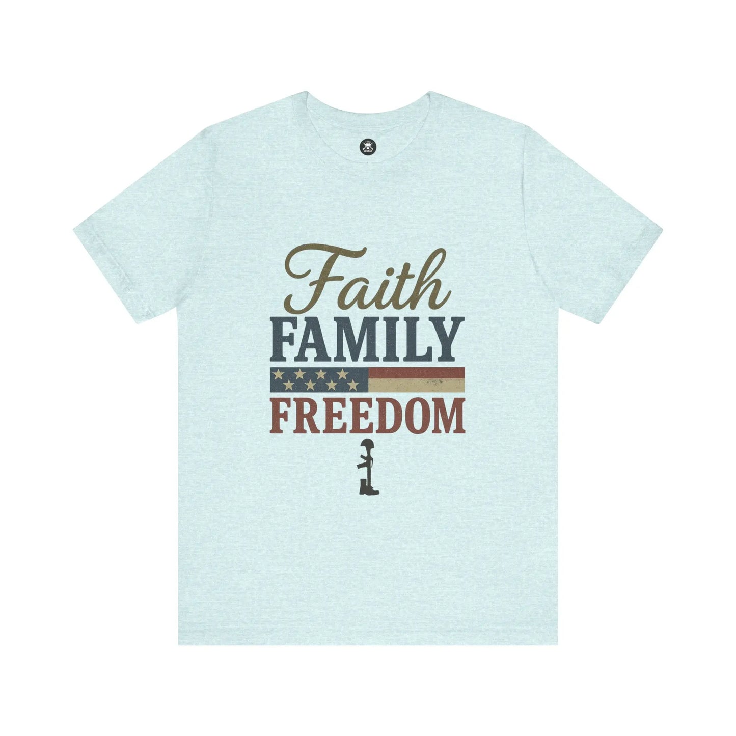 Faith Family Freedom Graphic Unisex T-Shirt | Casual Streetwear Printify