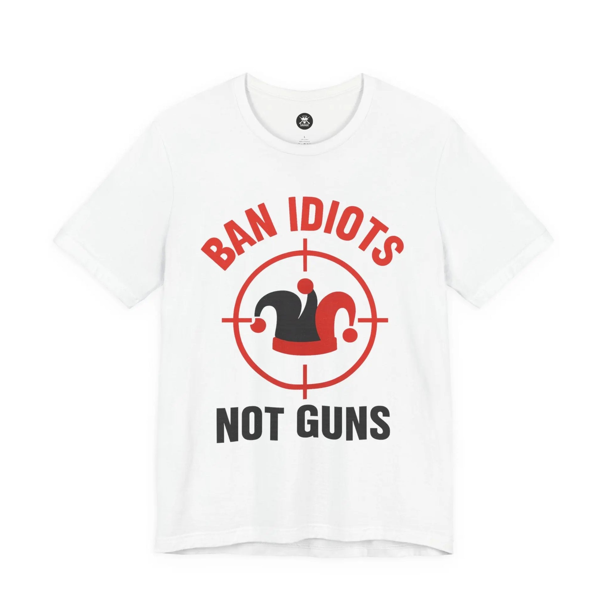 Ban Idiots Jester Graphic Unisex T-Shirt | Casual Streetwear Printify
