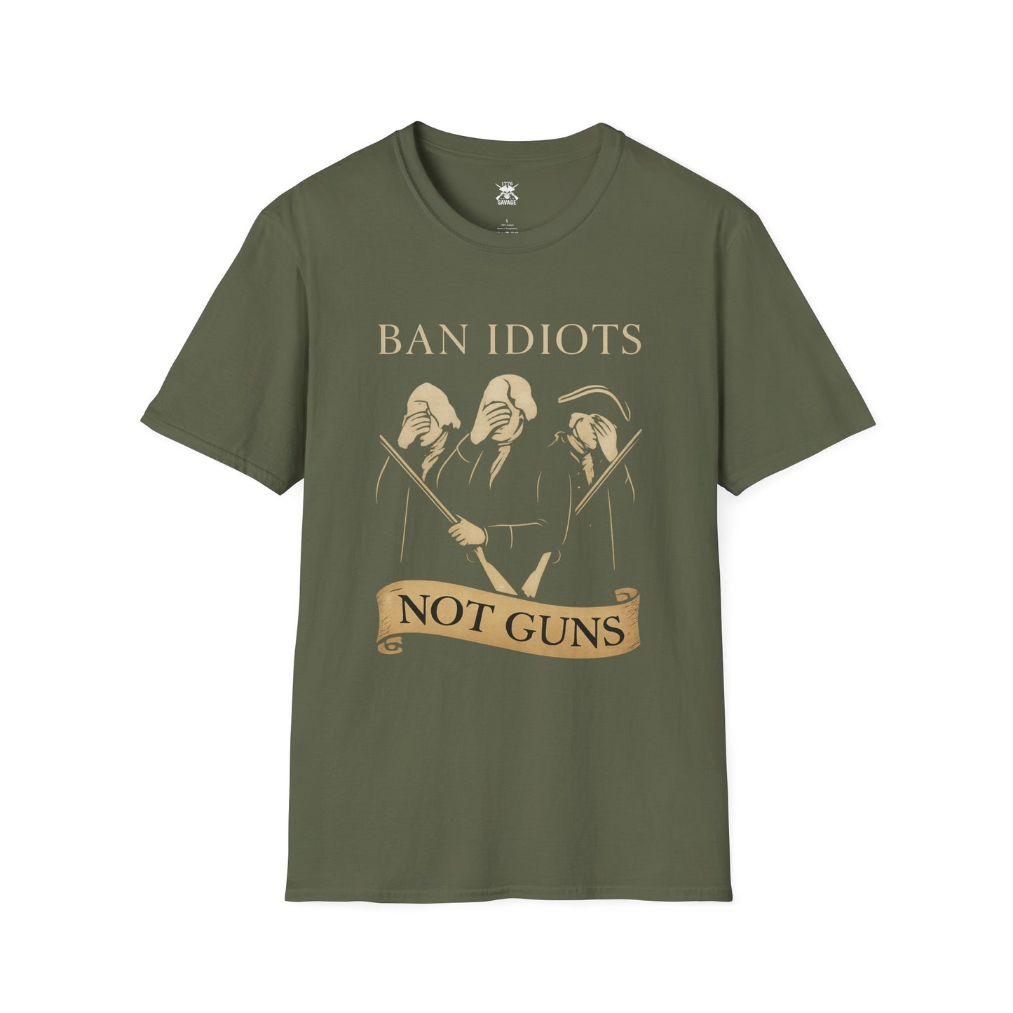 Ban Idiots Not Guns Graphic Unisex T-Shirt | Casual Streetwear