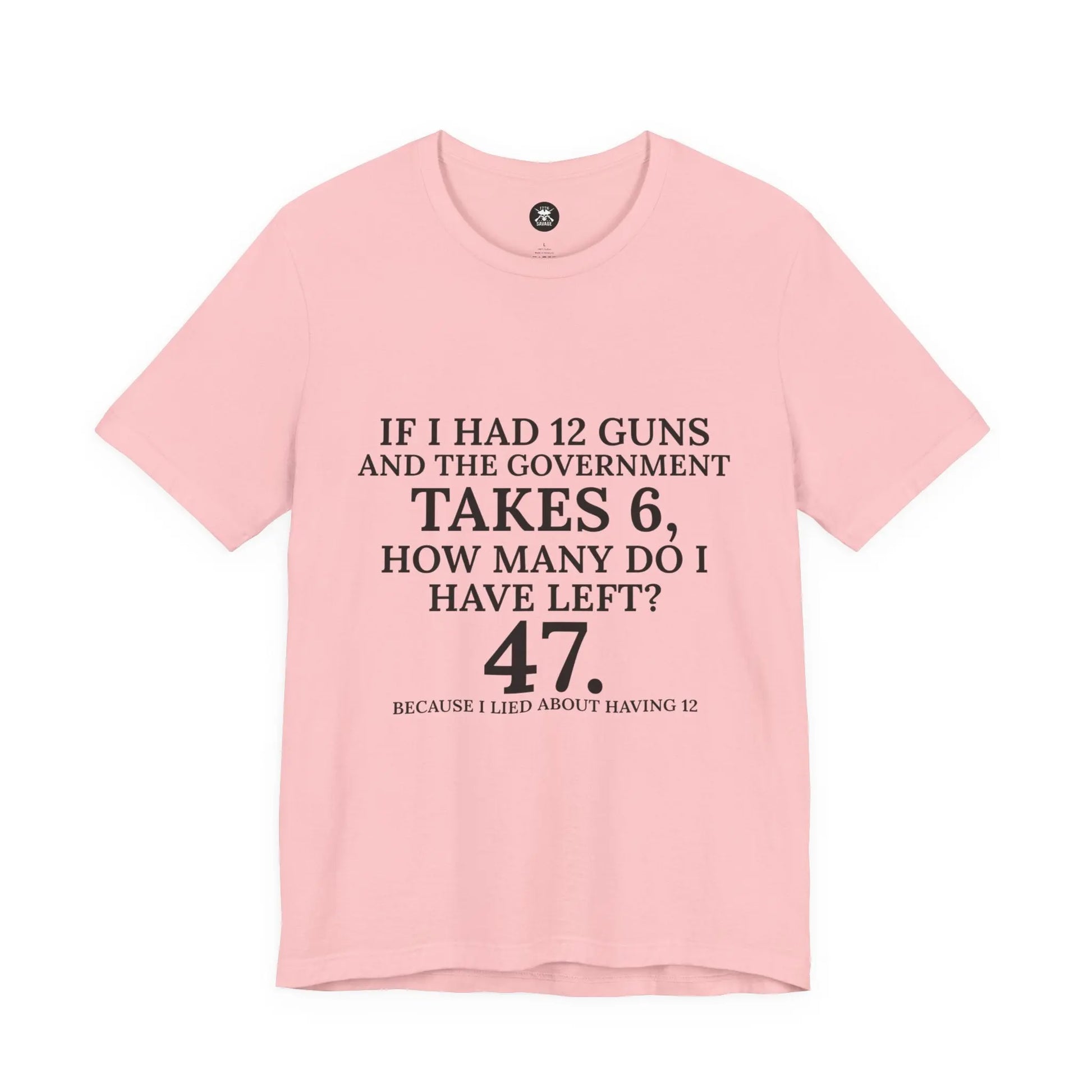 47 Guns Graphic Unisex T-Shirt | Casual Streetwear Printify