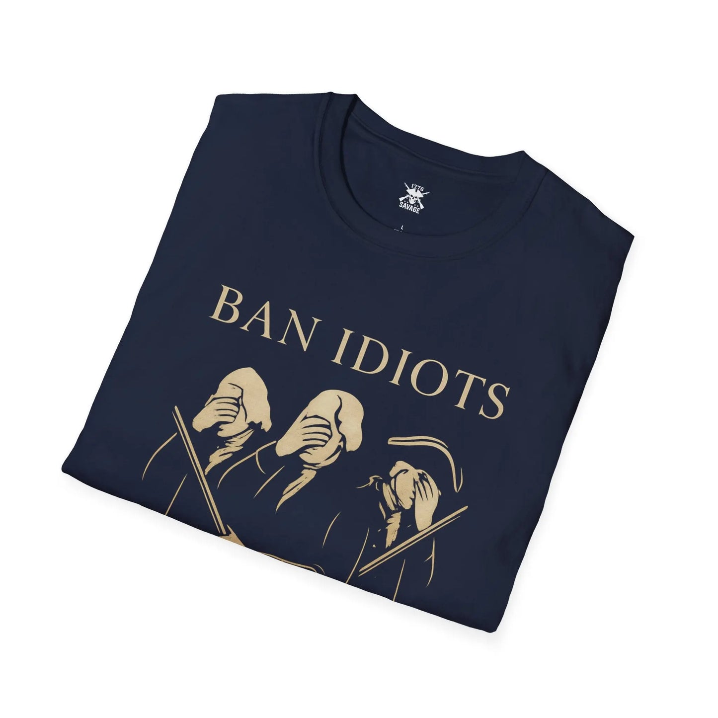 Ban Idiots Not Guns Graphic Unisex T-Shirt | Casual Streetwear Printify