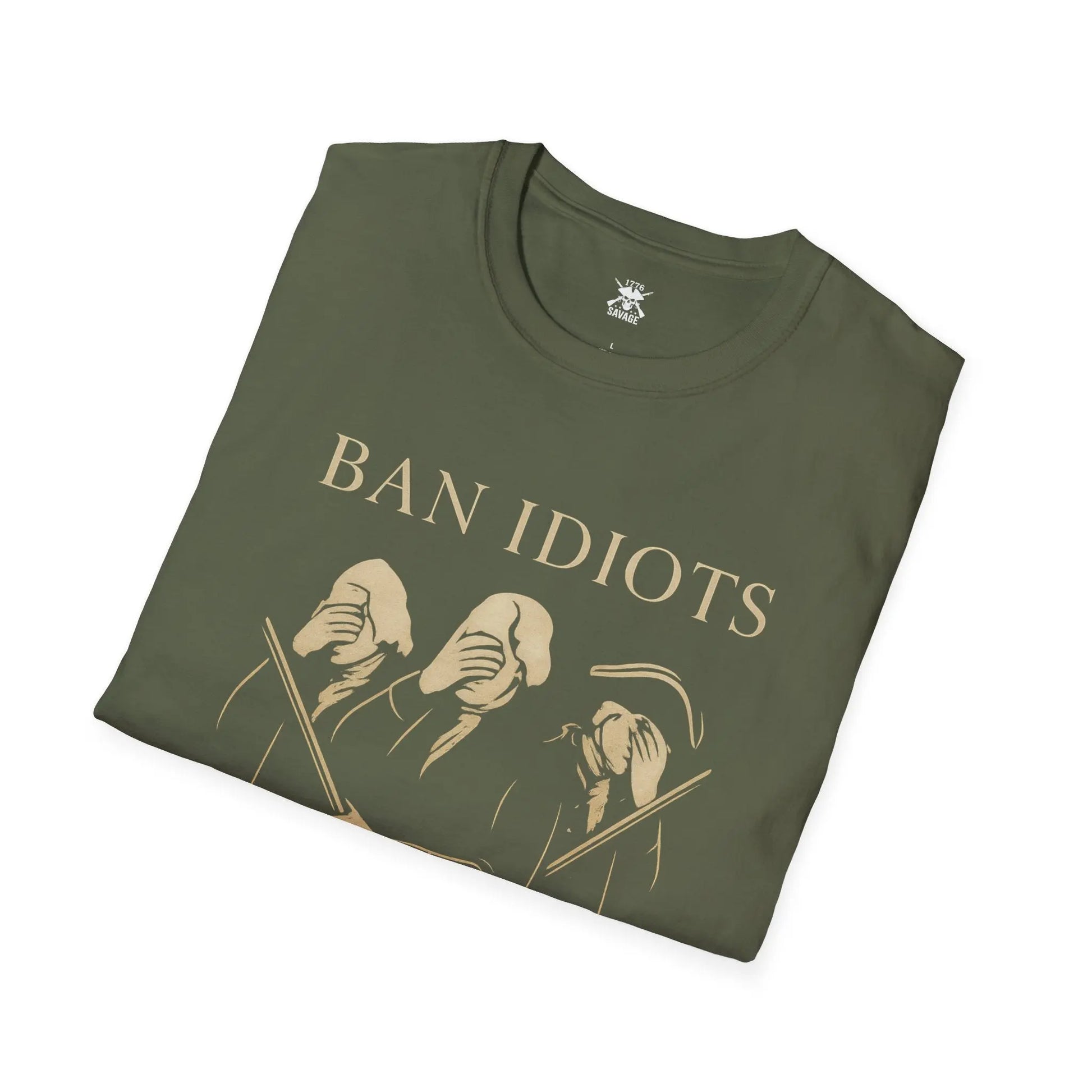 Ban Idiots Not Guns Graphic Unisex T-Shirt | Casual Streetwear Printify