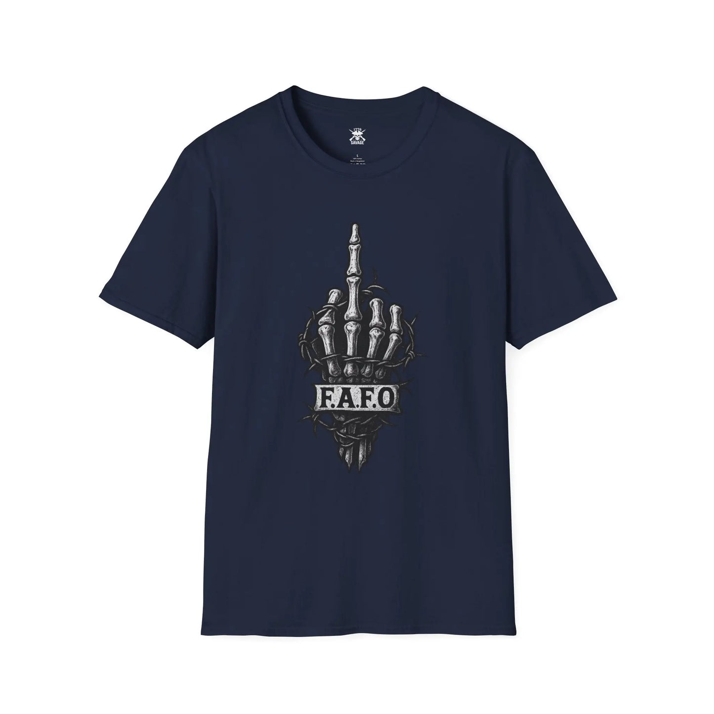 F.A.F.O. Skeleton Hand Graphic Unisex T-Shirt | Casual Streetwear - 1776 Savage American Apparel