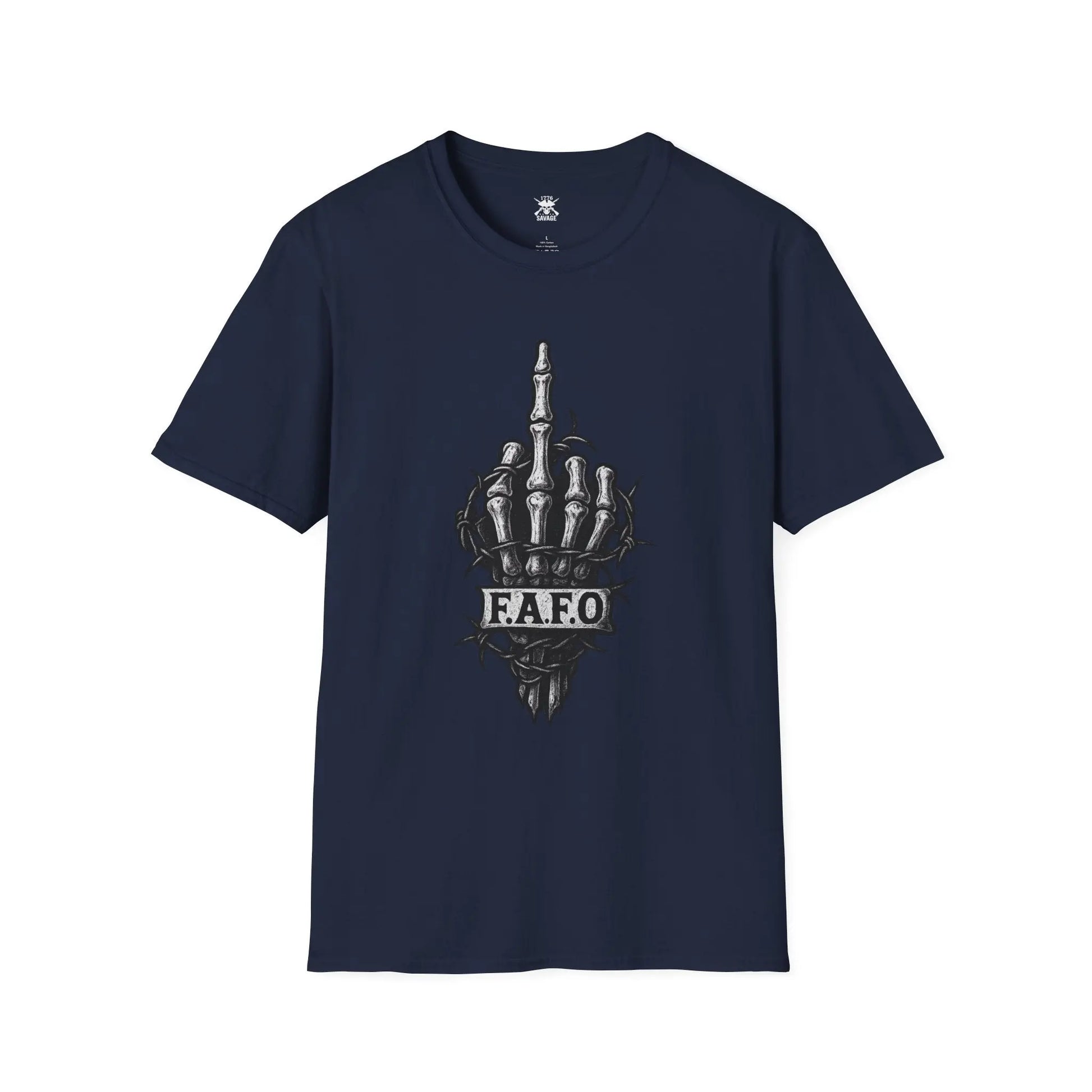 F.A.F.O. Skeleton Hand Graphic Unisex T-Shirt | Casual Streetwear - 1776 Savage American Apparel
