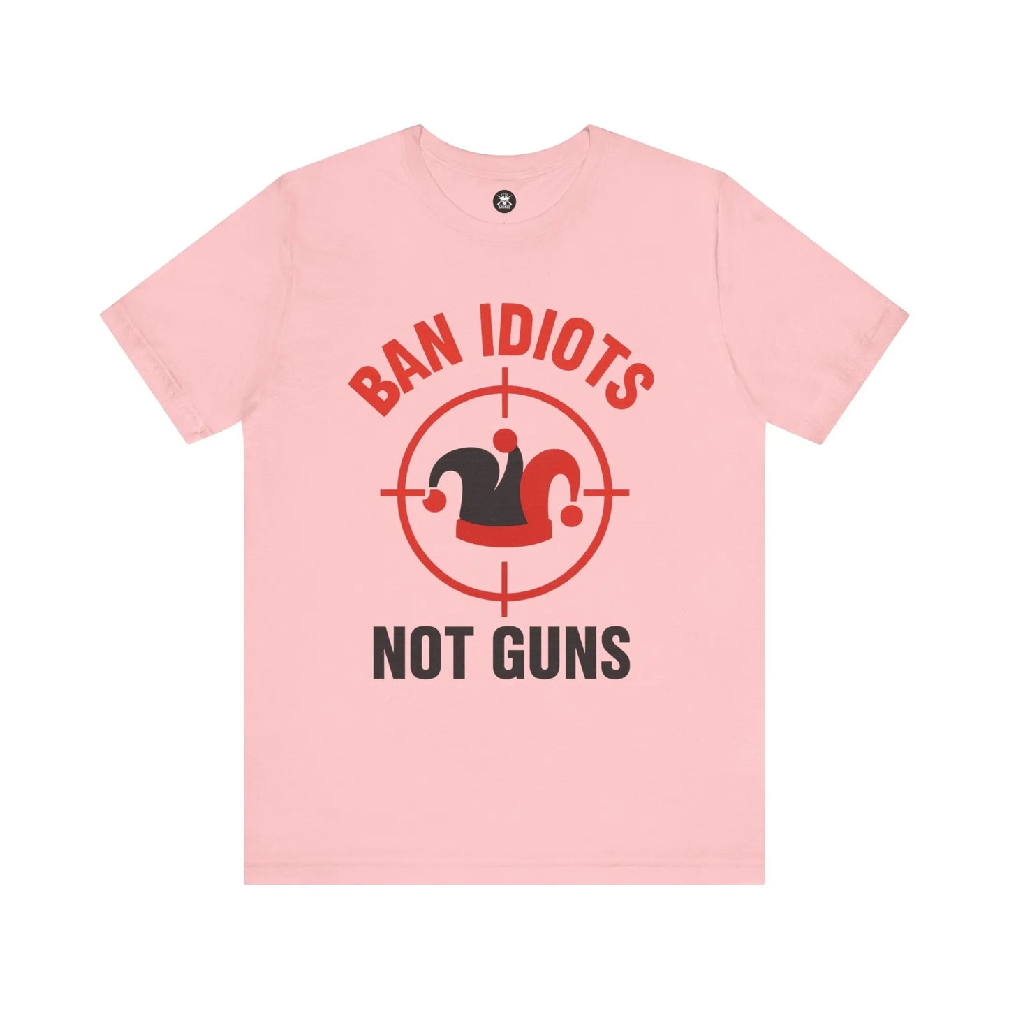 Ban Idiots Jester Graphic Unisex T-Shirt | Casual Streetwear Printify