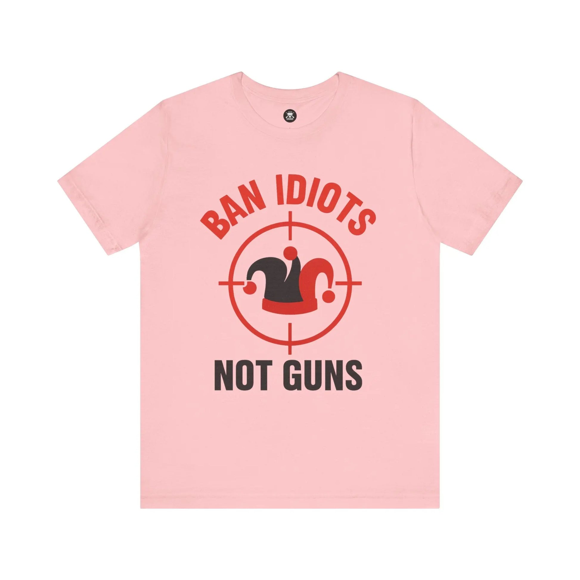 Ban Idiots Jester Graphic Unisex T-Shirt | Casual Streetwear Printify