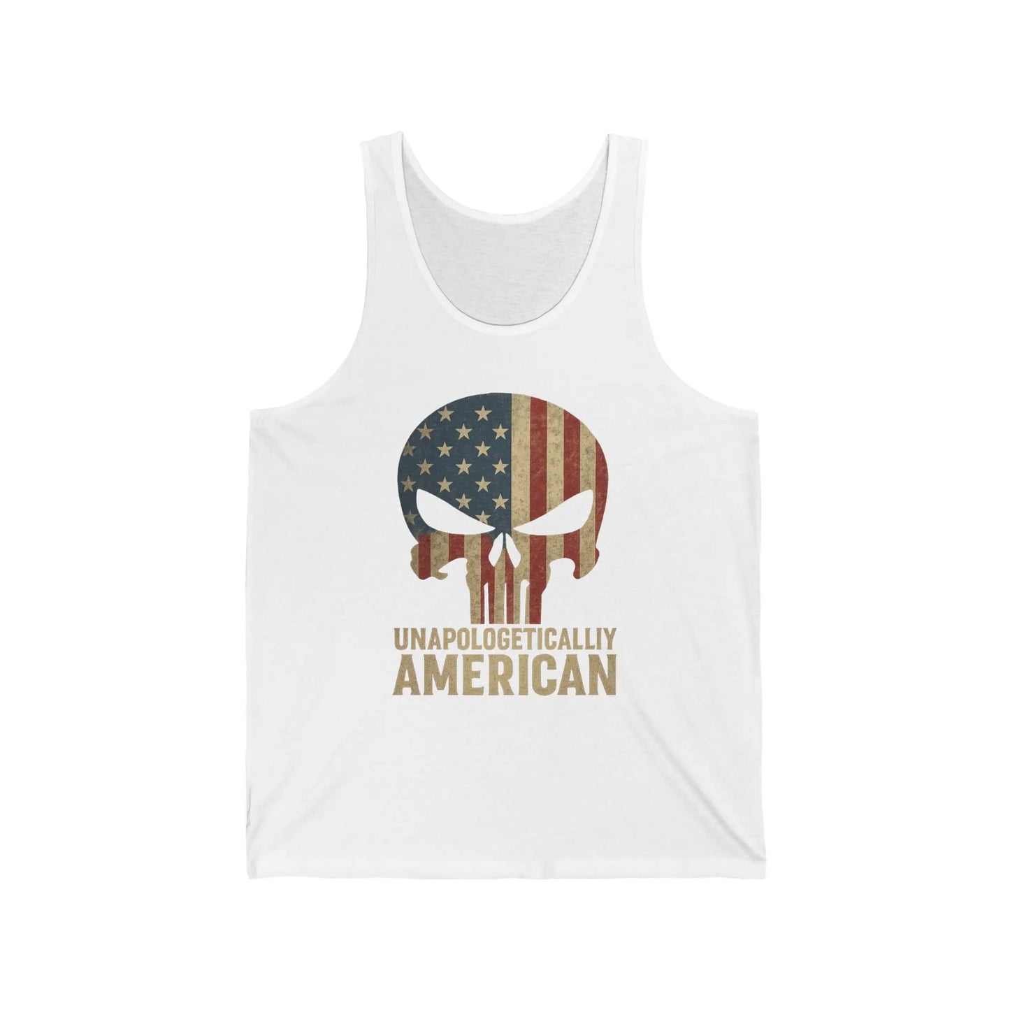Unapologetically American Men’s Jersey Tank Top - 1776 Savage American Apparel