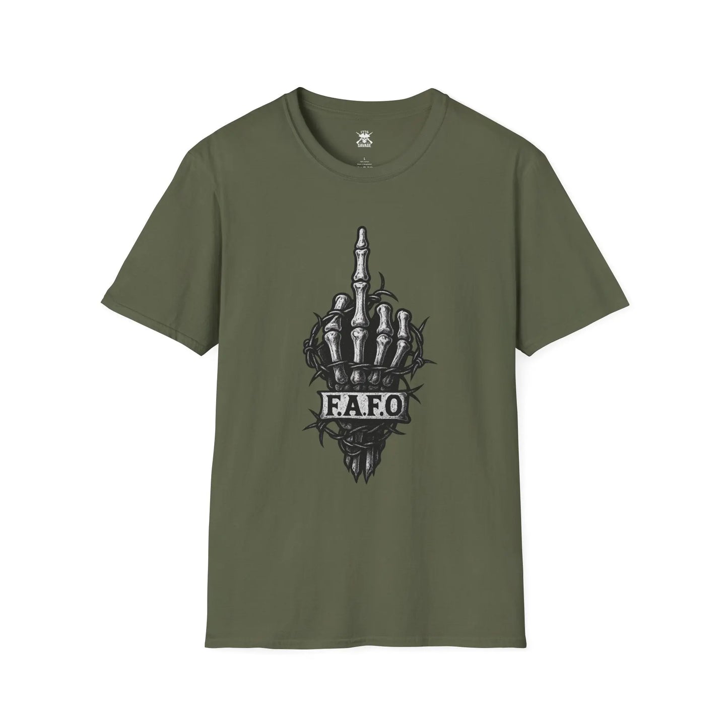 F.A.F.O. Skeleton Hand Graphic Unisex T-Shirt | Casual Streetwear - 1776 Savage American Apparel