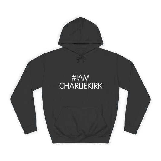#IAMCHARLIEKIRK Unisex College Hoodie