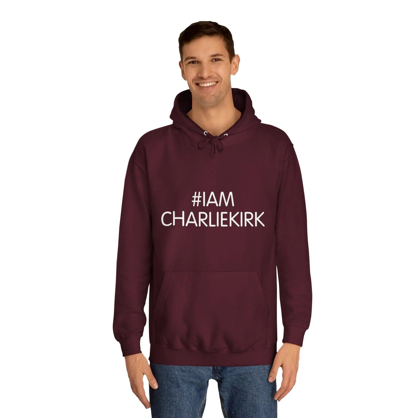 #IAMCHARLIEKIRK Unisex College Hoodie