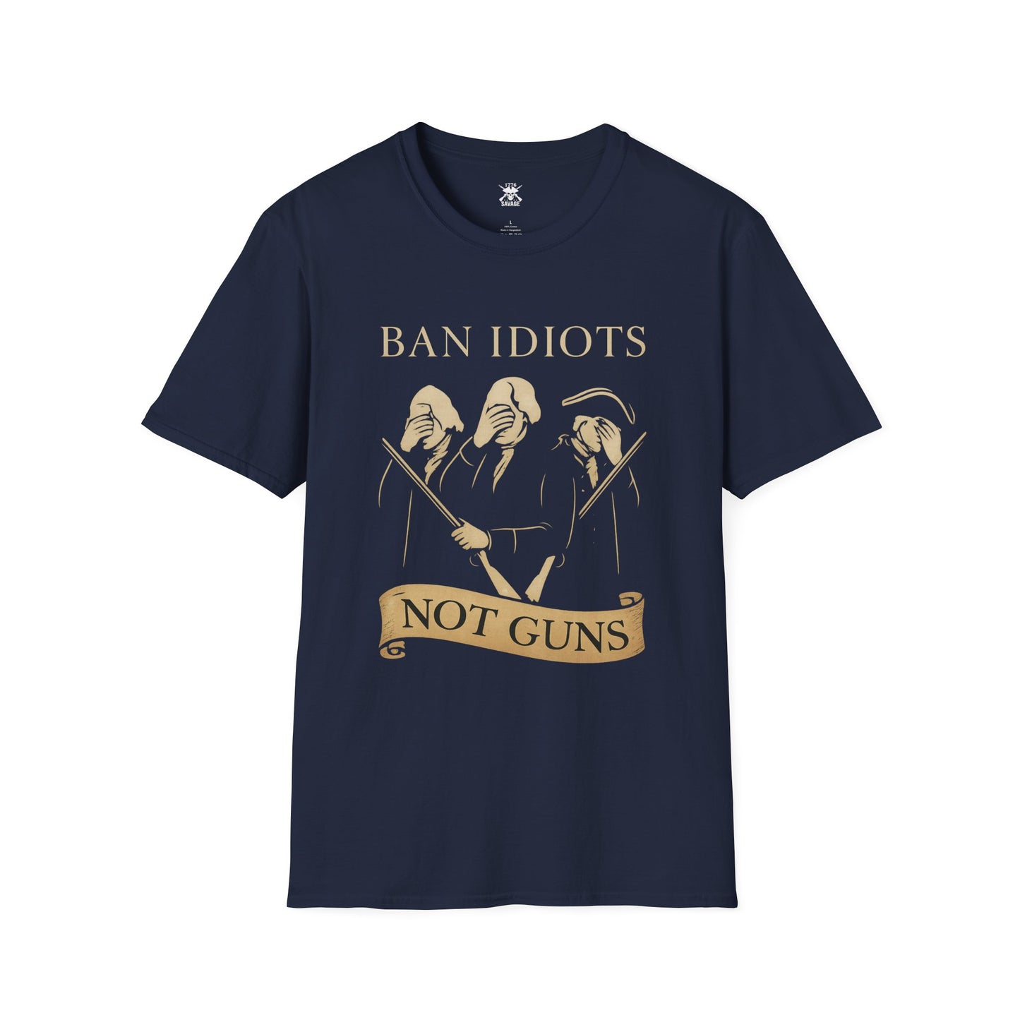 Ban Idiots Not Guns Graphic Unisex T-Shirt | Casual Streetwear