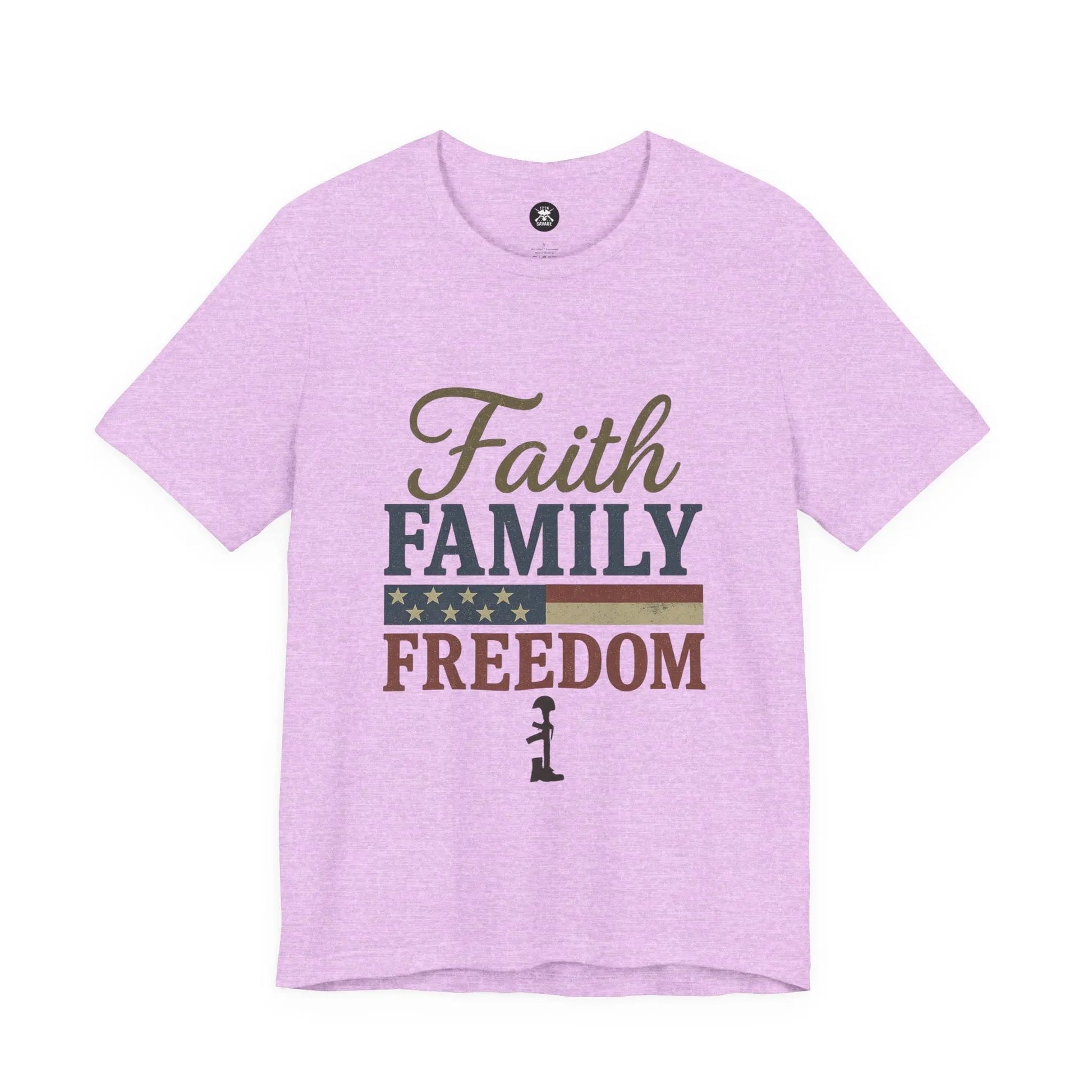 Faith Family Freedom Graphic Unisex T-Shirt | Casual Streetwear Printify