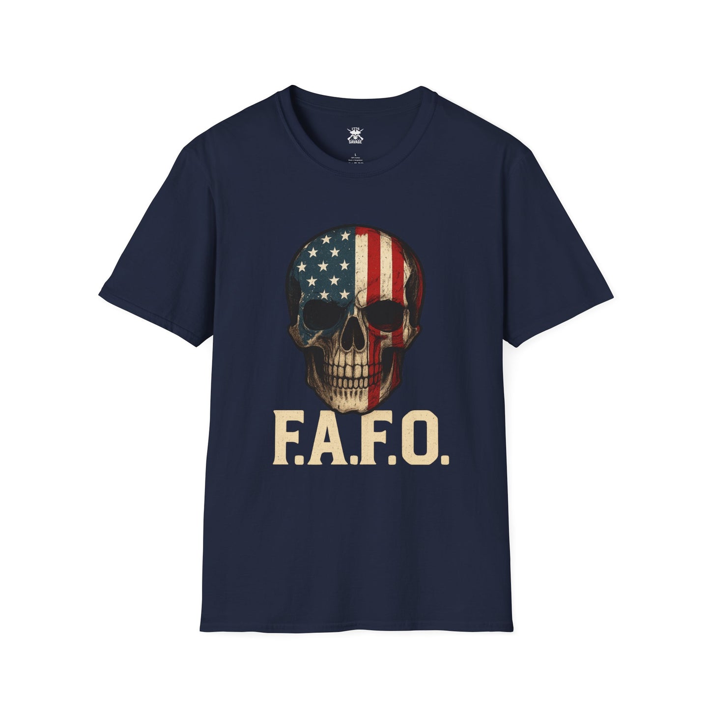 F.A.F.O. American Skull Graphic Unisex T-Shirt | Casual Streetwear