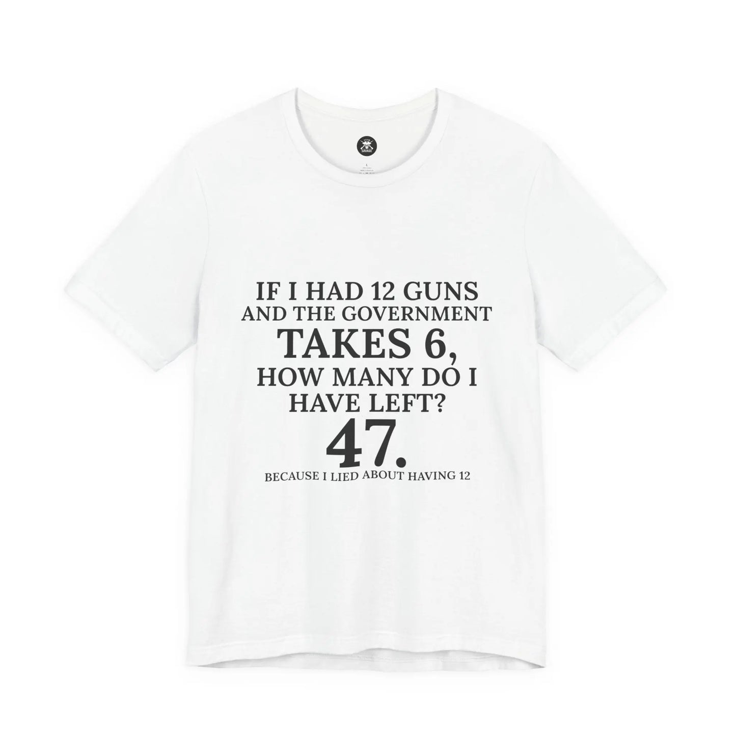 47 Guns Graphic Unisex T-Shirt | Casual Streetwear Printify