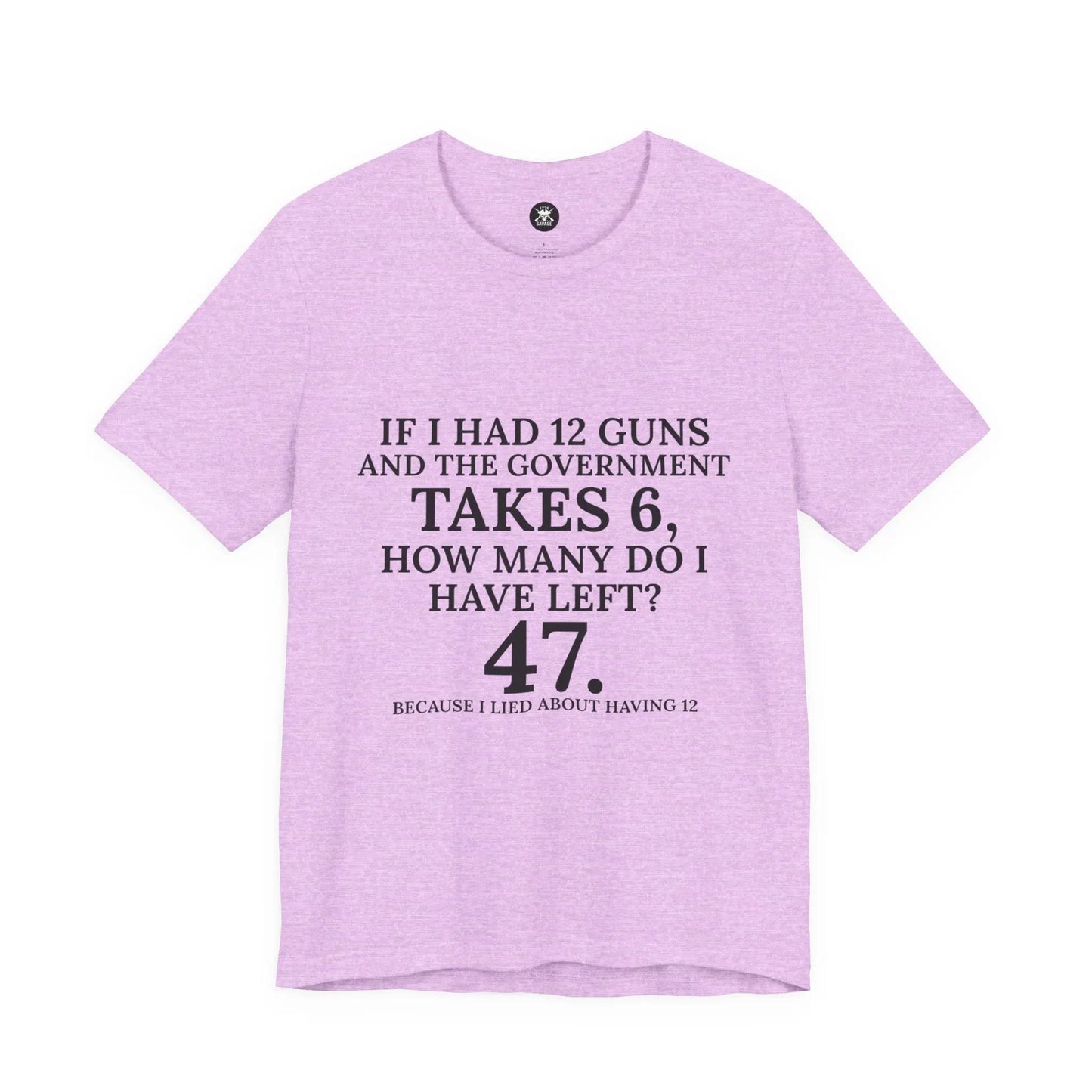 47 Guns Graphic Unisex T-Shirt | Casual Streetwear Printify