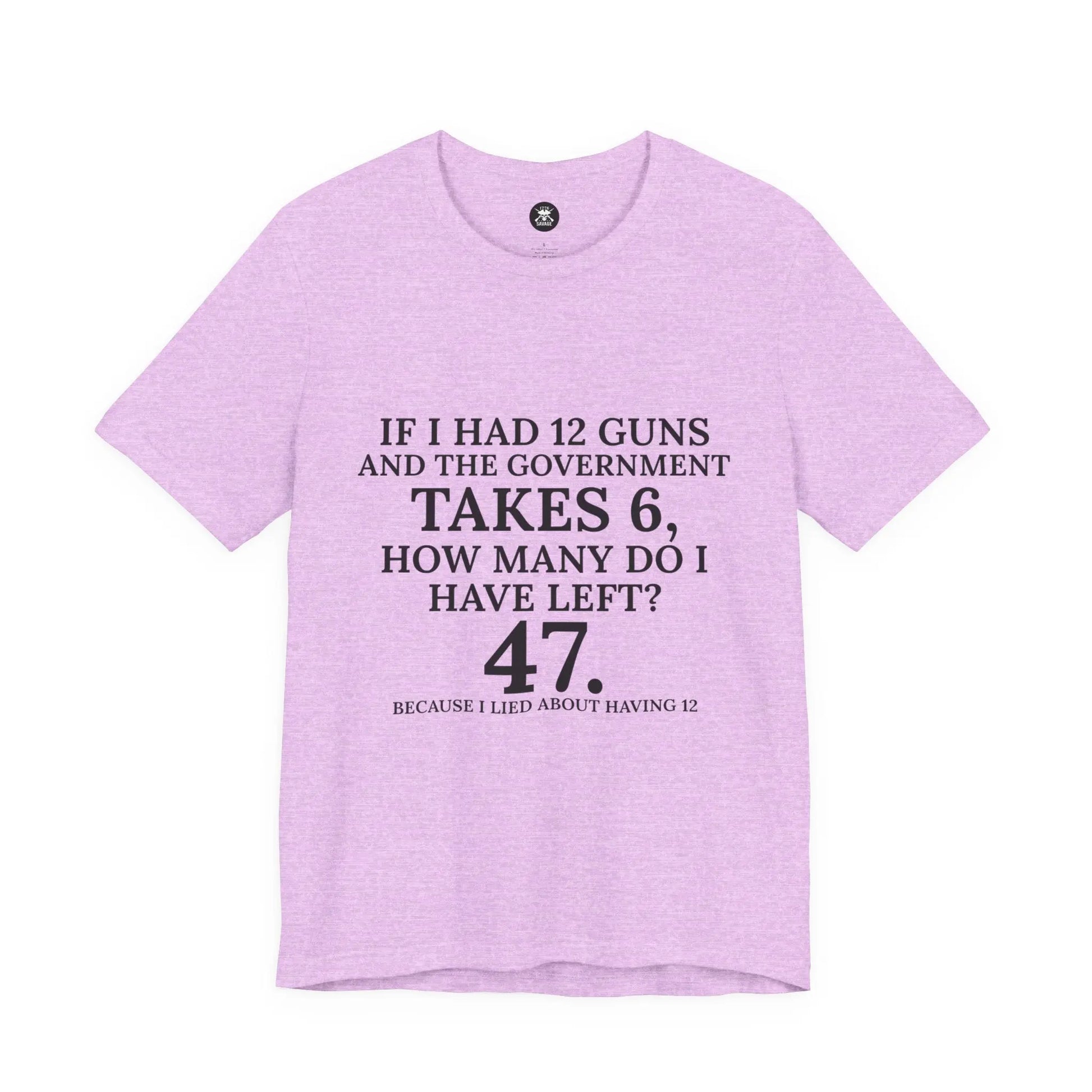 47 Guns Graphic Unisex T-Shirt | Casual Streetwear Printify