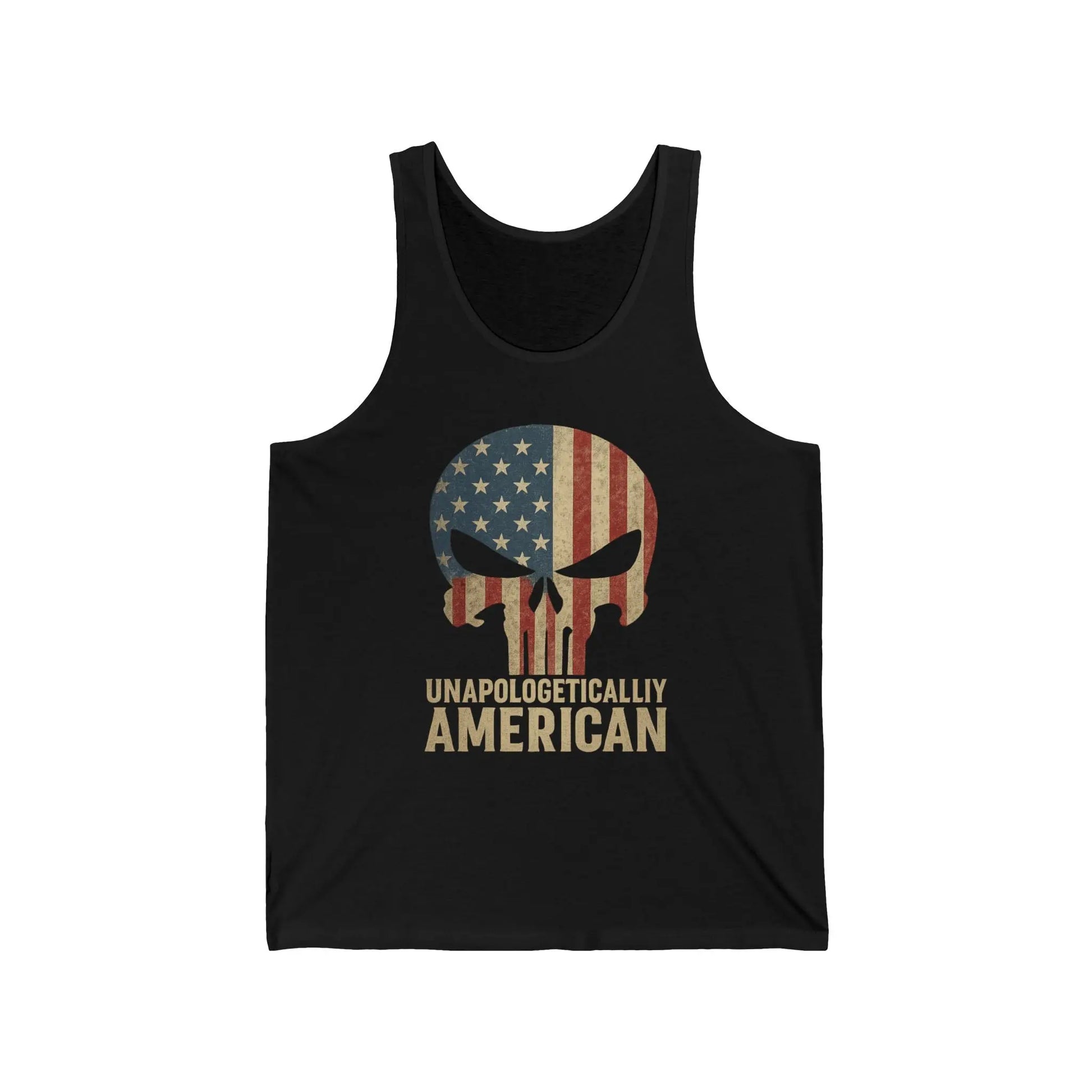 Unapologetically American Men’s Jersey Tank Top - 1776 Savage American Apparel