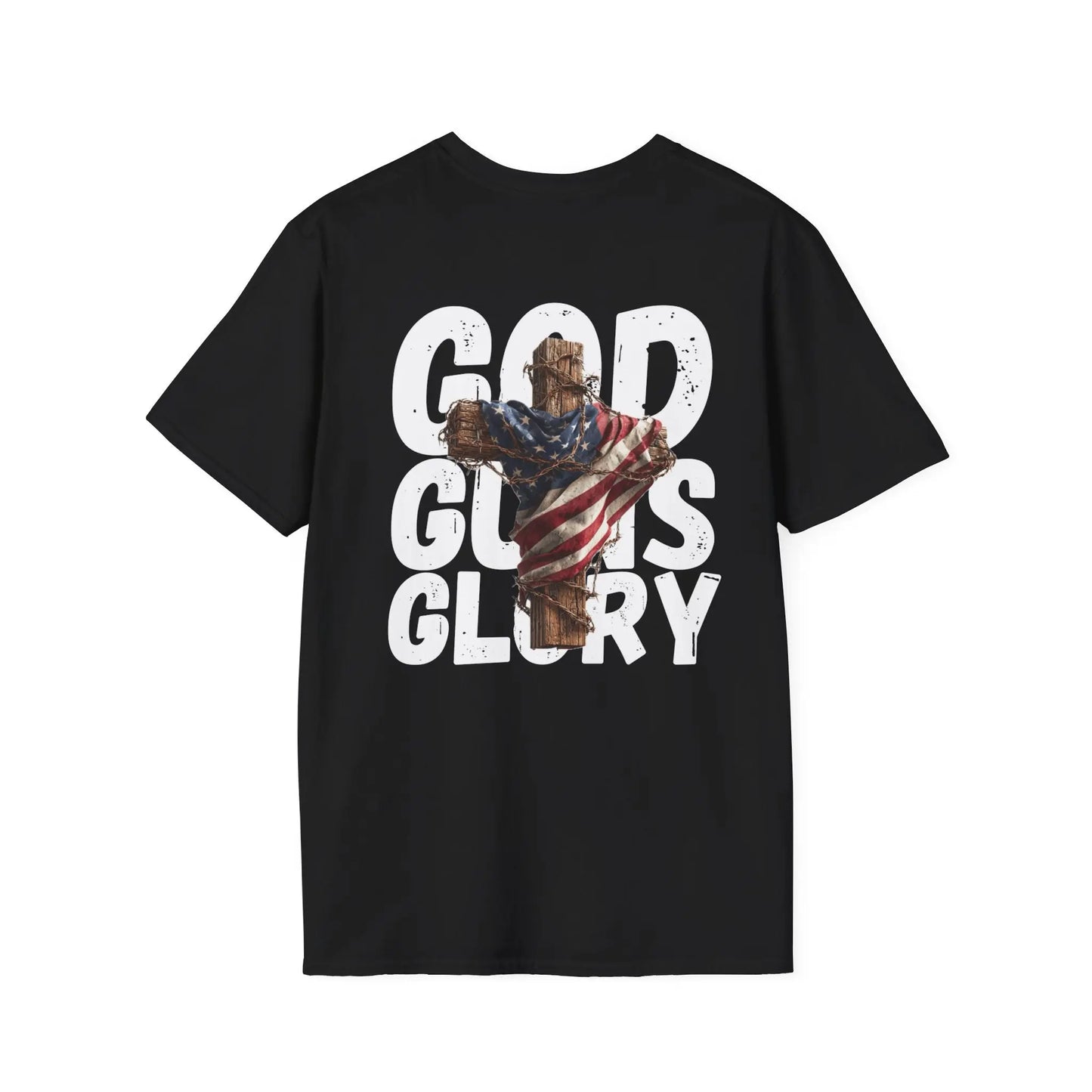 God Guns Glory Unisex T-Shirt | Casual Streetwear Printify