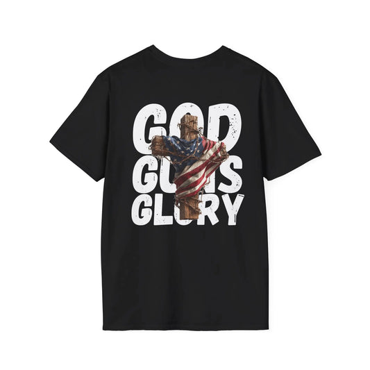 God Guns Glory Unisex T-Shirt | Casual Streetwear Printify
