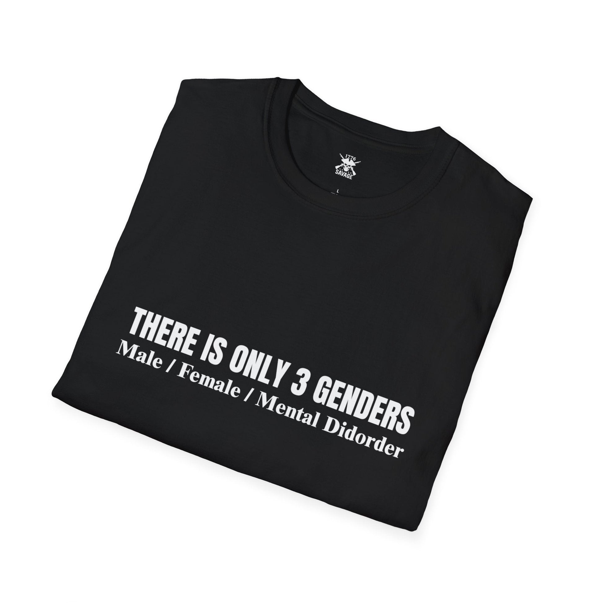 Only Three Genders Unisex T-Shirt | Casual Streetwear Printify