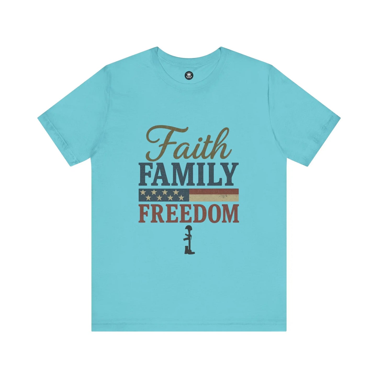 Faith Family Freedom Graphic Unisex T-Shirt | Casual Streetwear Printify