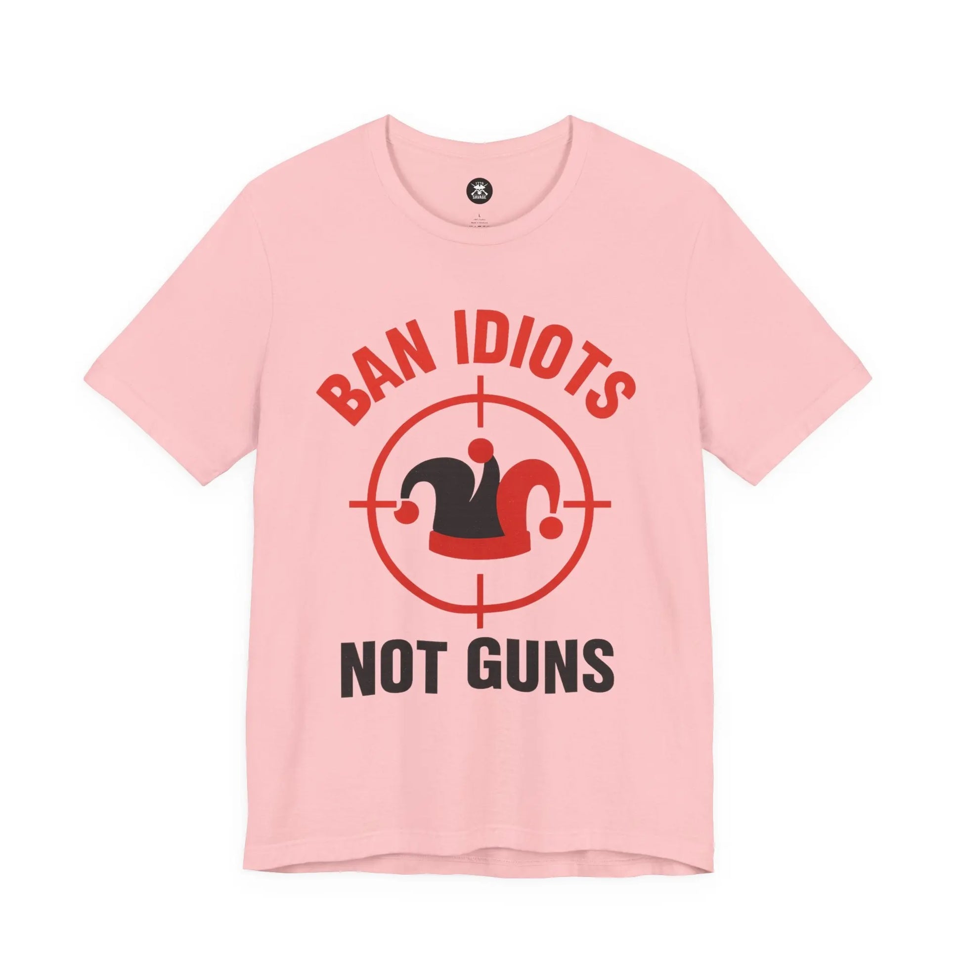 Ban Idiots Jester Graphic Unisex T-Shirt | Casual Streetwear Printify