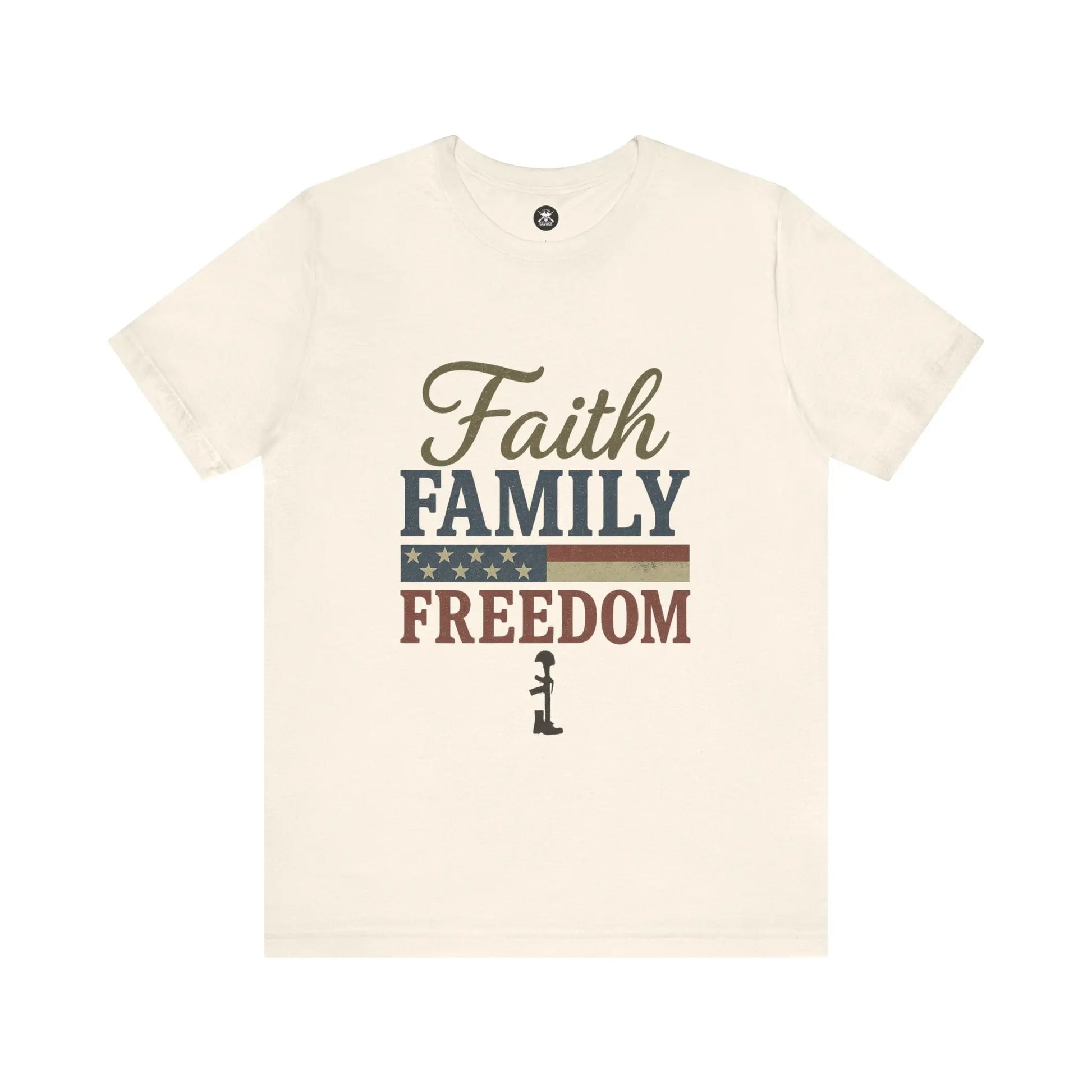 Faith Family Freedom Graphic Unisex T-Shirt | Casual Streetwear Printify