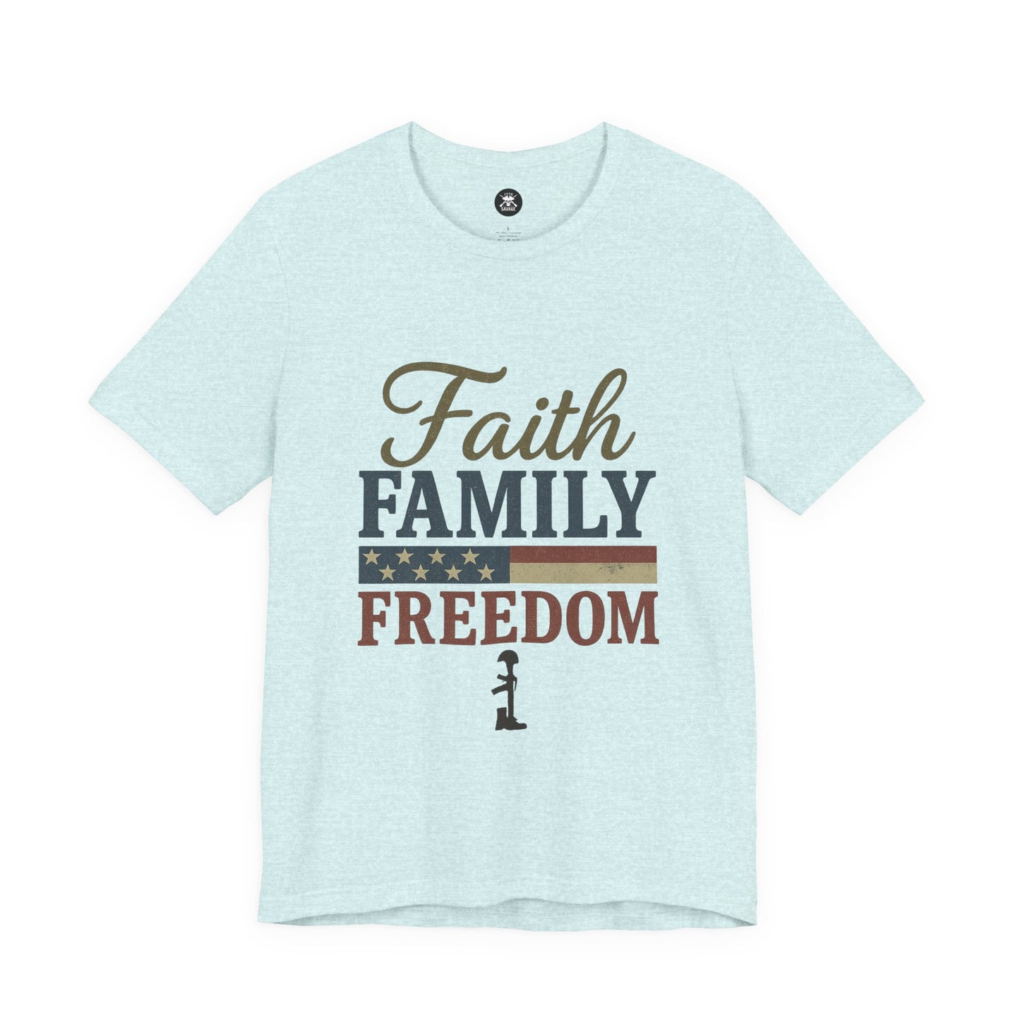 Faith Family Freedom Graphic Unisex T-Shirt | Casual Streetwear