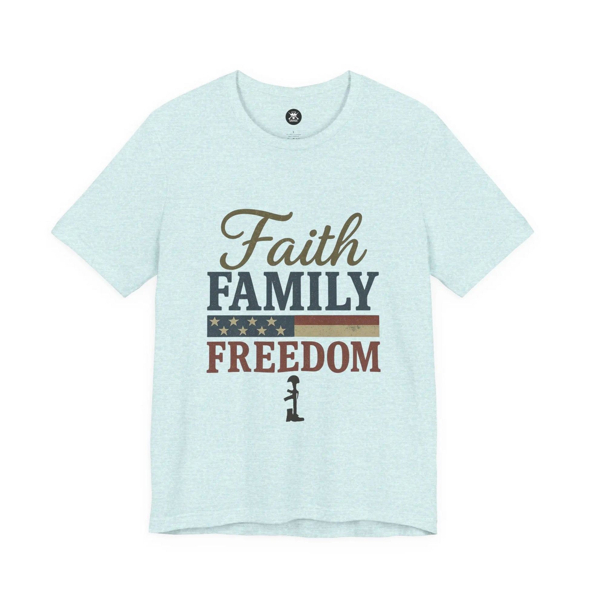 Faith Family Freedom Graphic Unisex T-Shirt | Casual Streetwear Printify