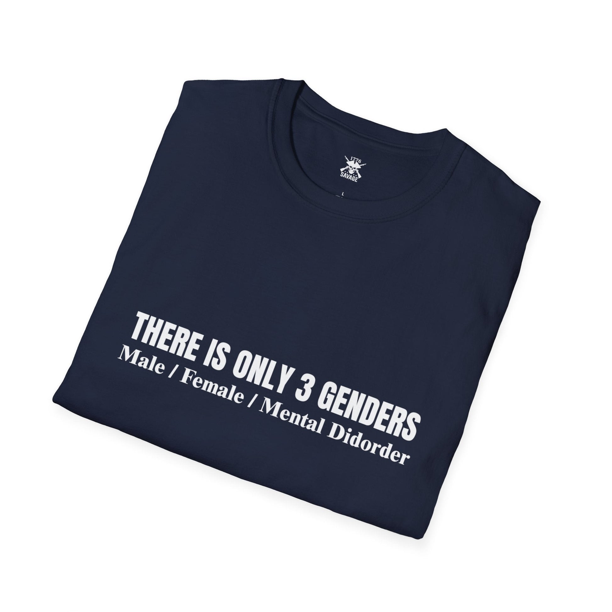 Only Three Genders Unisex T-Shirt | Casual Streetwear Printify