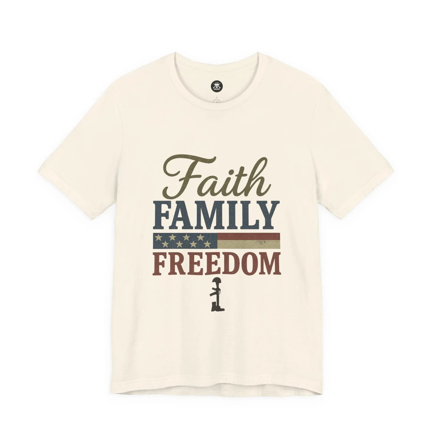 Faith Family Freedom Graphic Unisex T-Shirt | Casual Streetwear Printify