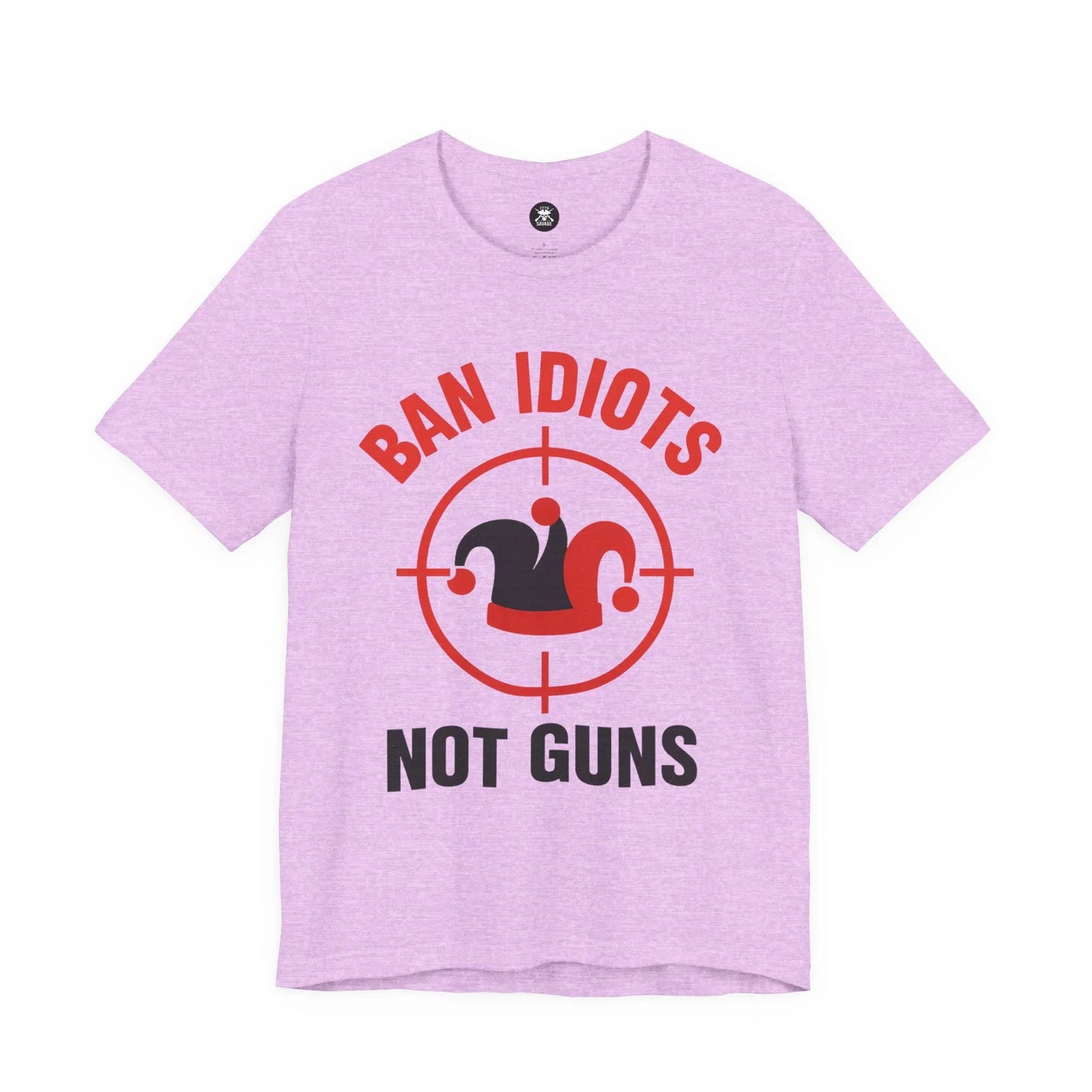 Ban Idiots Jester Graphic Unisex T-Shirt | Casual Streetwear Printify