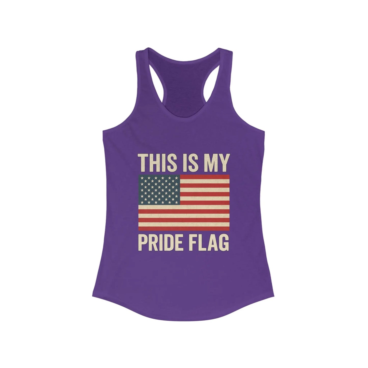 This Is My Pride Flag Tank Top Women’s Racerback Tank Top - 1776 Savage American Apparel