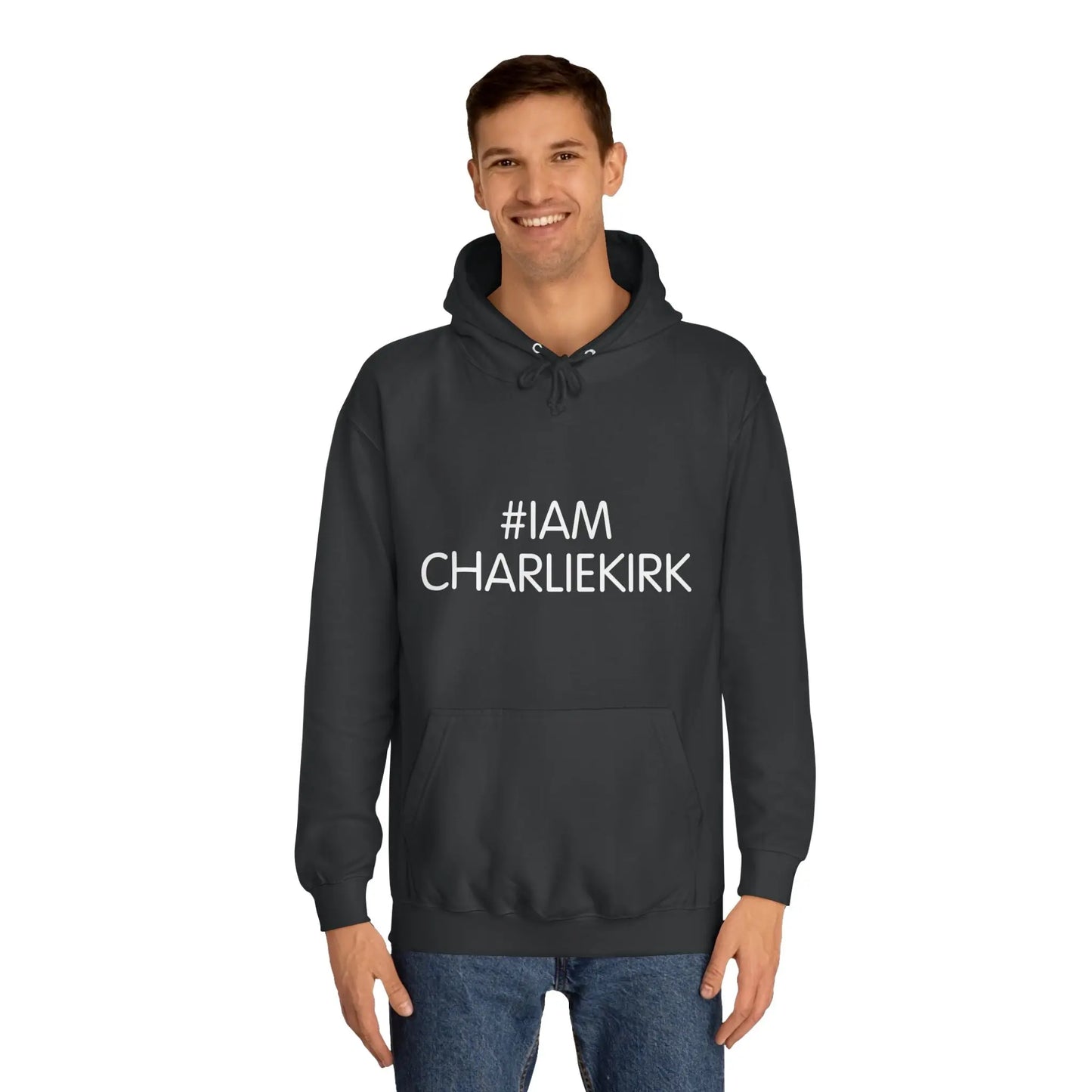 #IAMCHARLIEKIRK Unisex College Hoodie