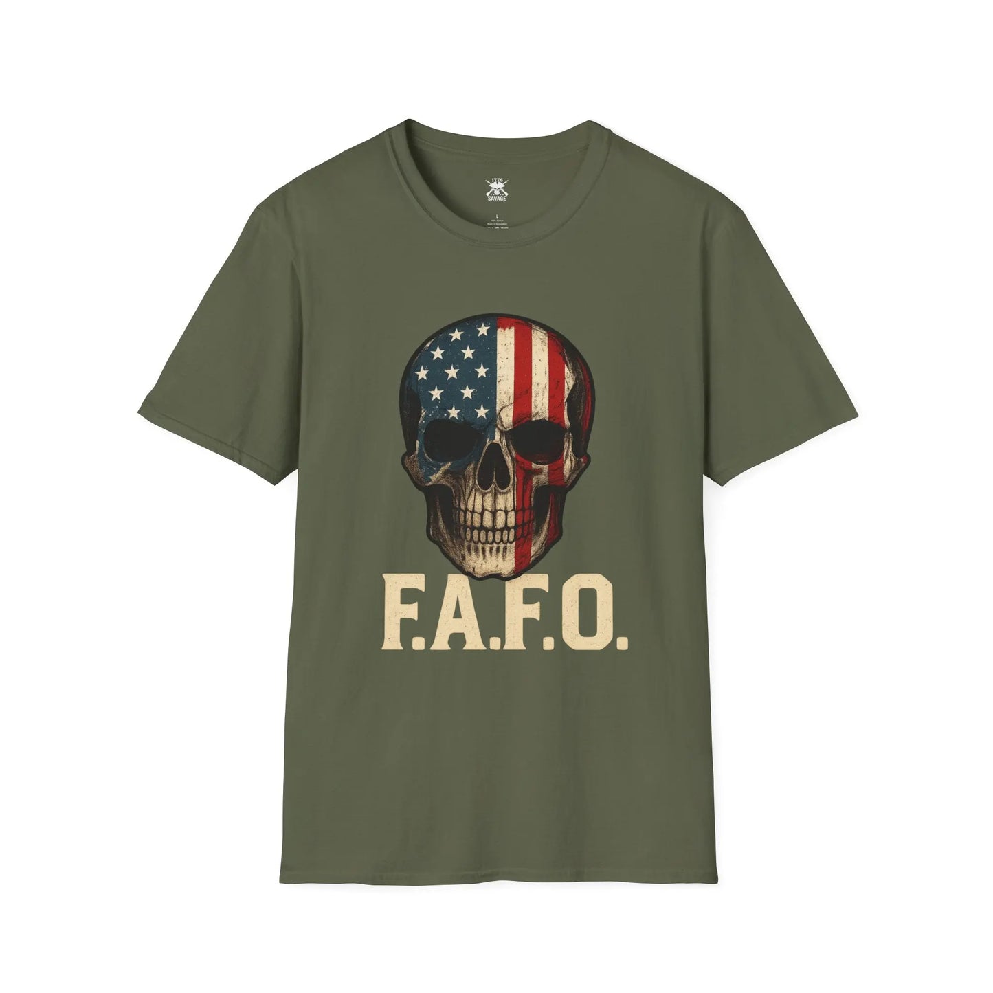 F.A.F.O. American Skull Graphic Unisex T-Shirt | Casual Streetwear Printify