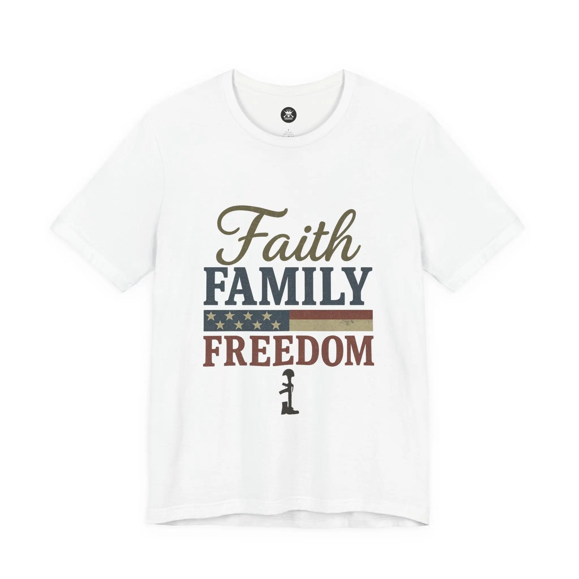Faith Family Freedom Graphic Unisex T-Shirt | Casual Streetwear Printify