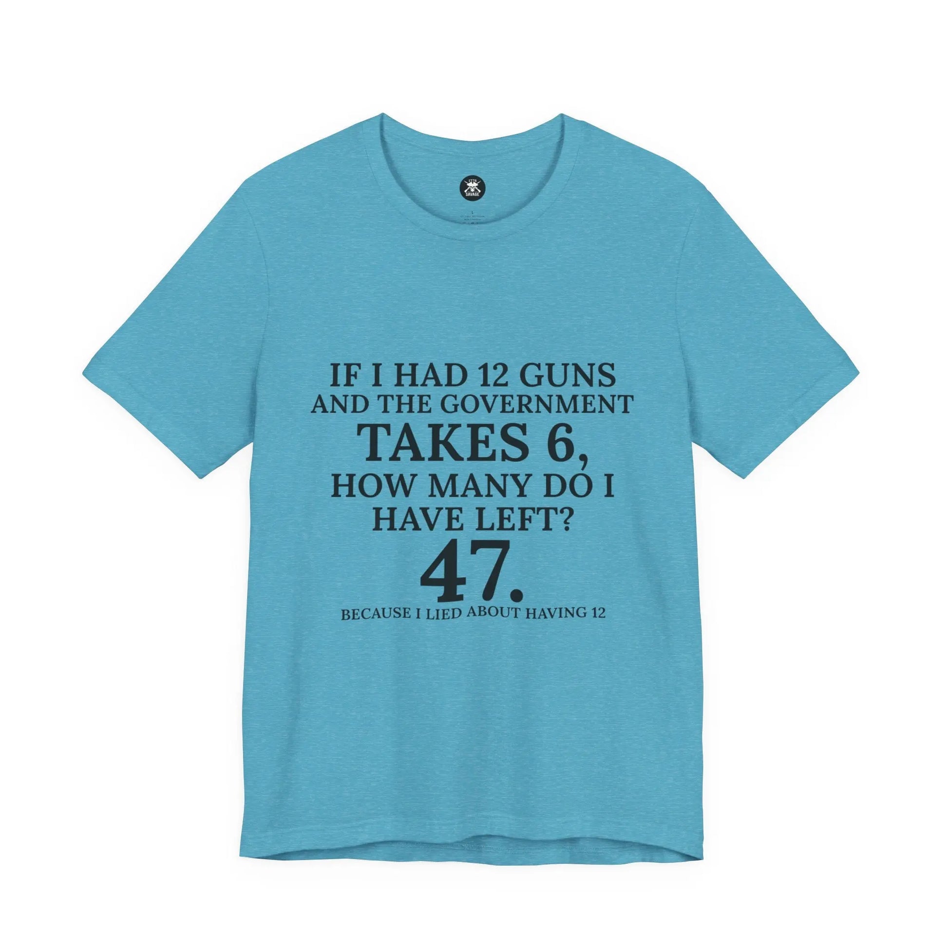 47 Guns Graphic Unisex T-Shirt | Casual Streetwear Printify