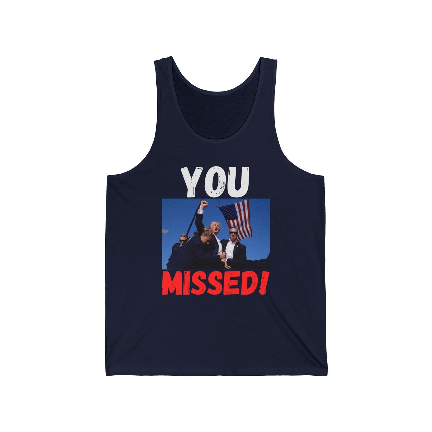 You Missed! Men’s Jersey Tank Top