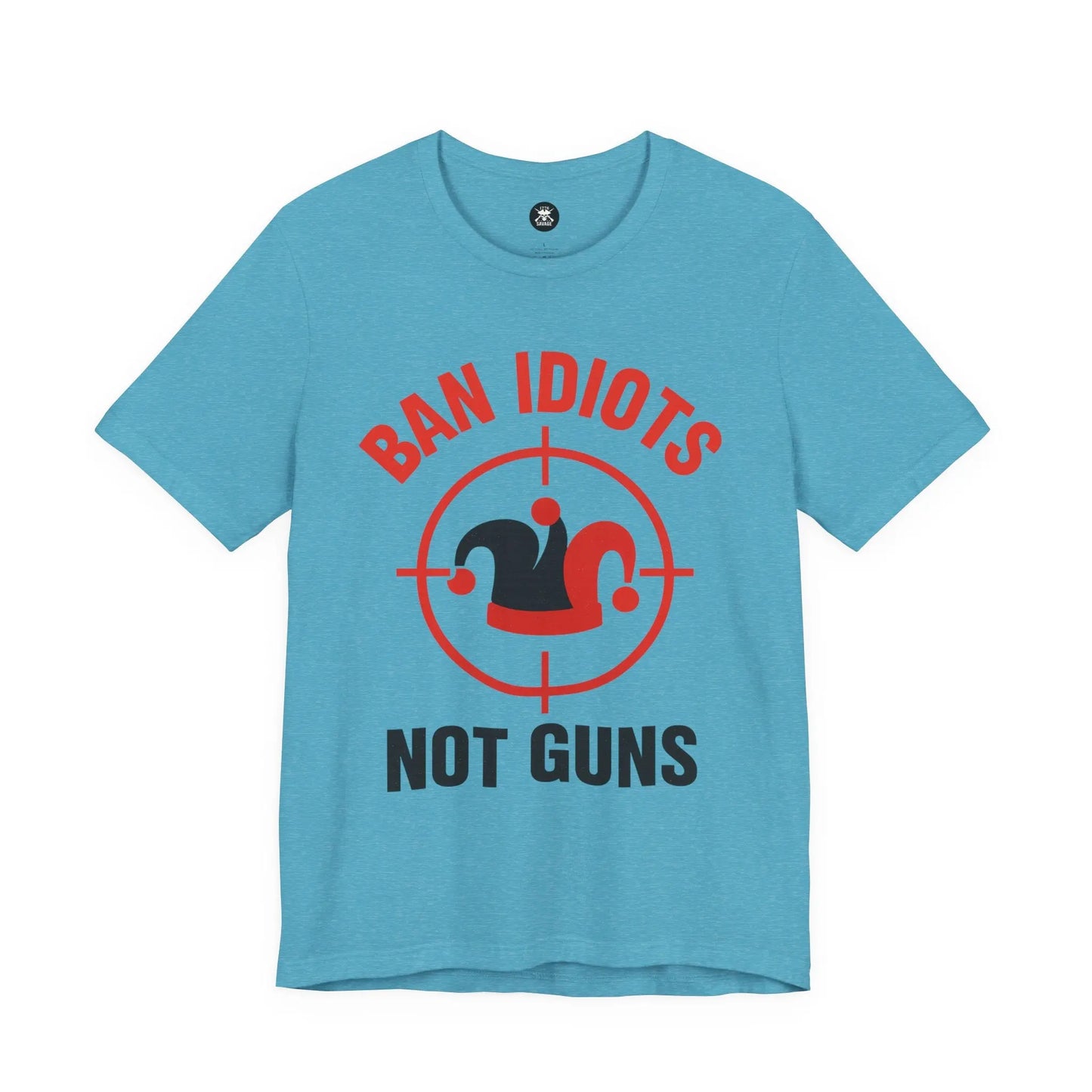 Ban Idiots Jester Graphic Unisex T-Shirt | Casual Streetwear Printify