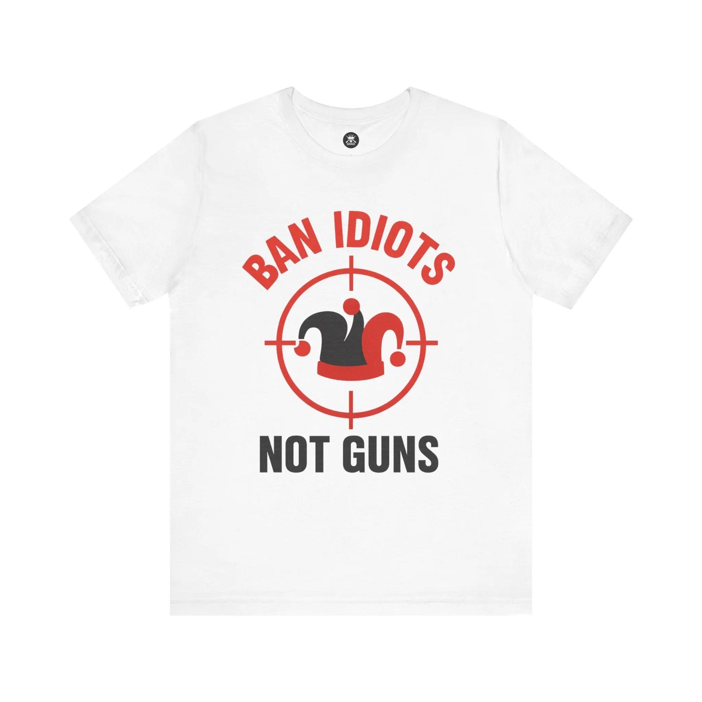 Ban Idiots Jester Graphic Unisex T-Shirt | Casual Streetwear Printify