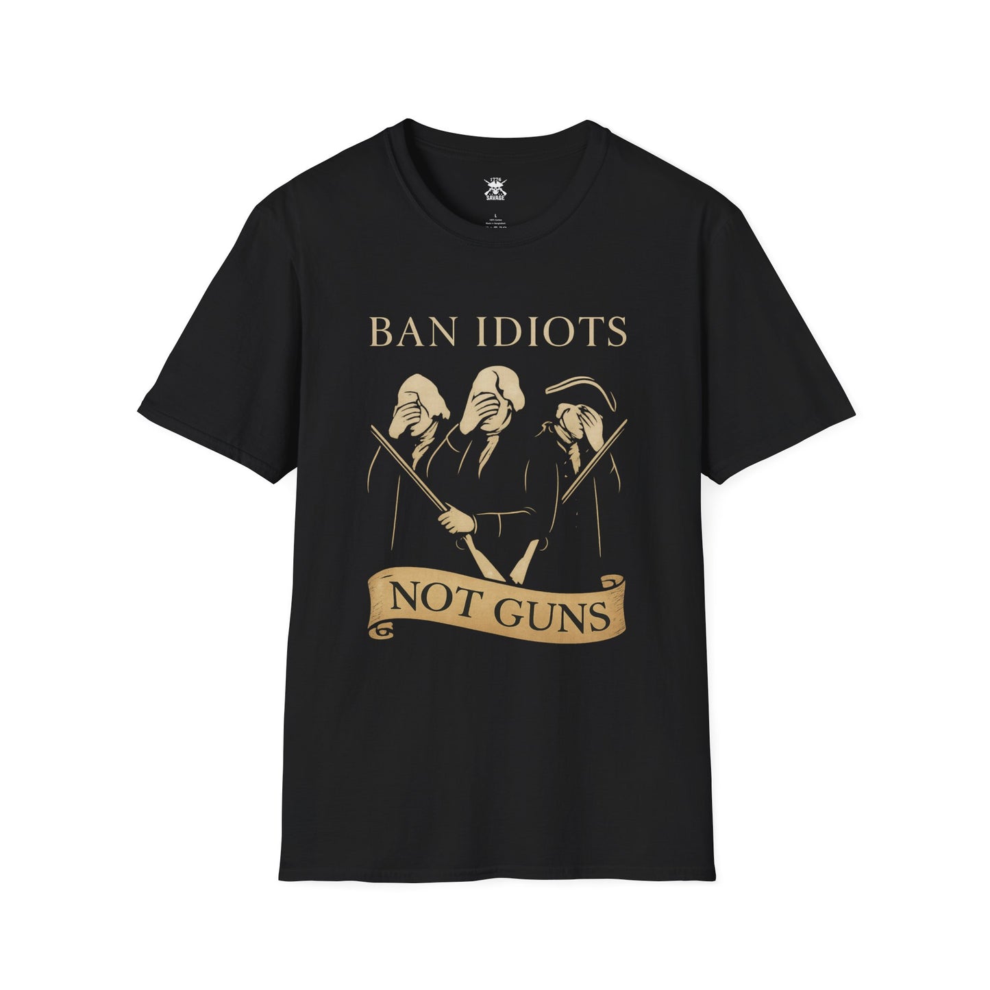 Ban Idiots Not Guns Graphic Unisex T-Shirt | Casual Streetwear