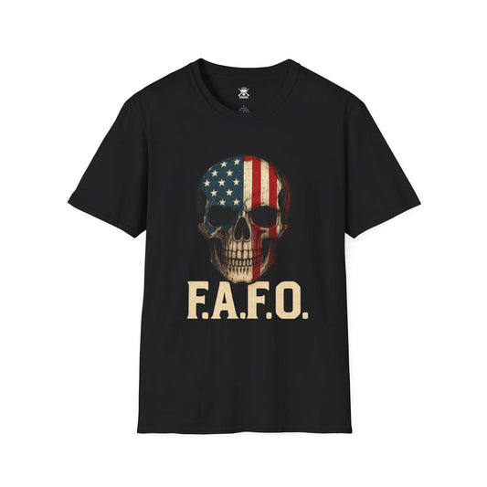 F.A.F.O. American Skull Graphic Unisex T-Shirt | Casual Streetwear Printify