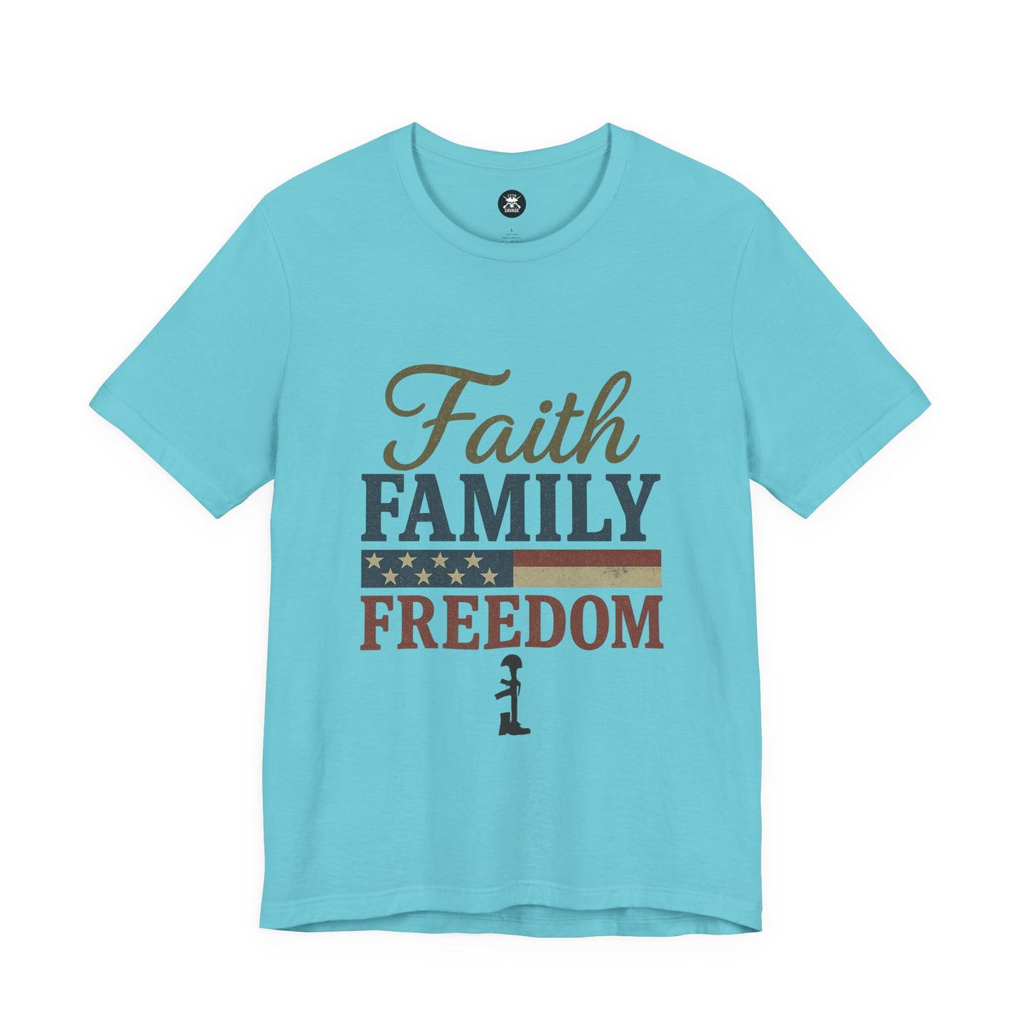 Faith Family Freedom Graphic Unisex T-Shirt | Casual Streetwear