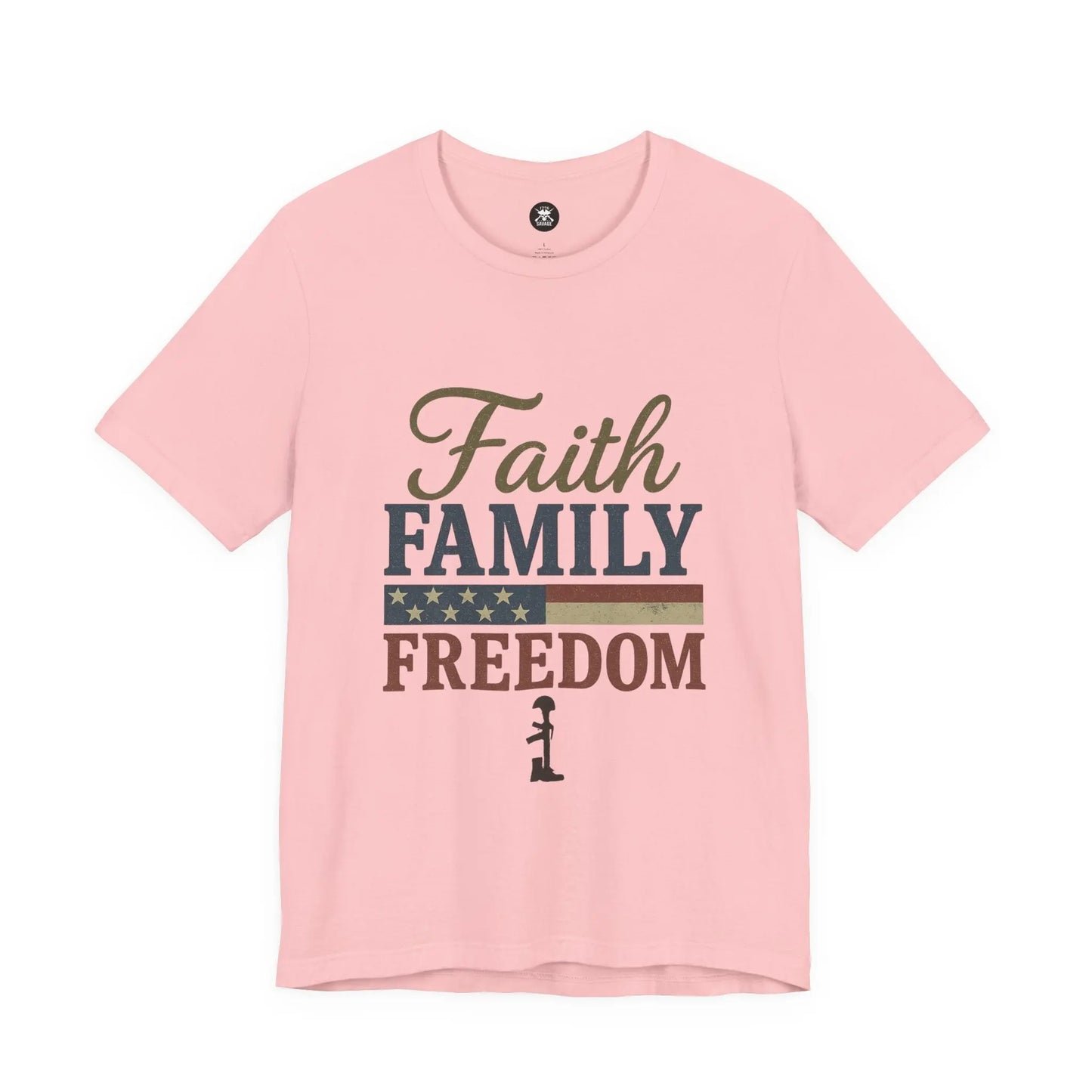 Faith Family Freedom Graphic Unisex T-Shirt | Casual Streetwear Printify