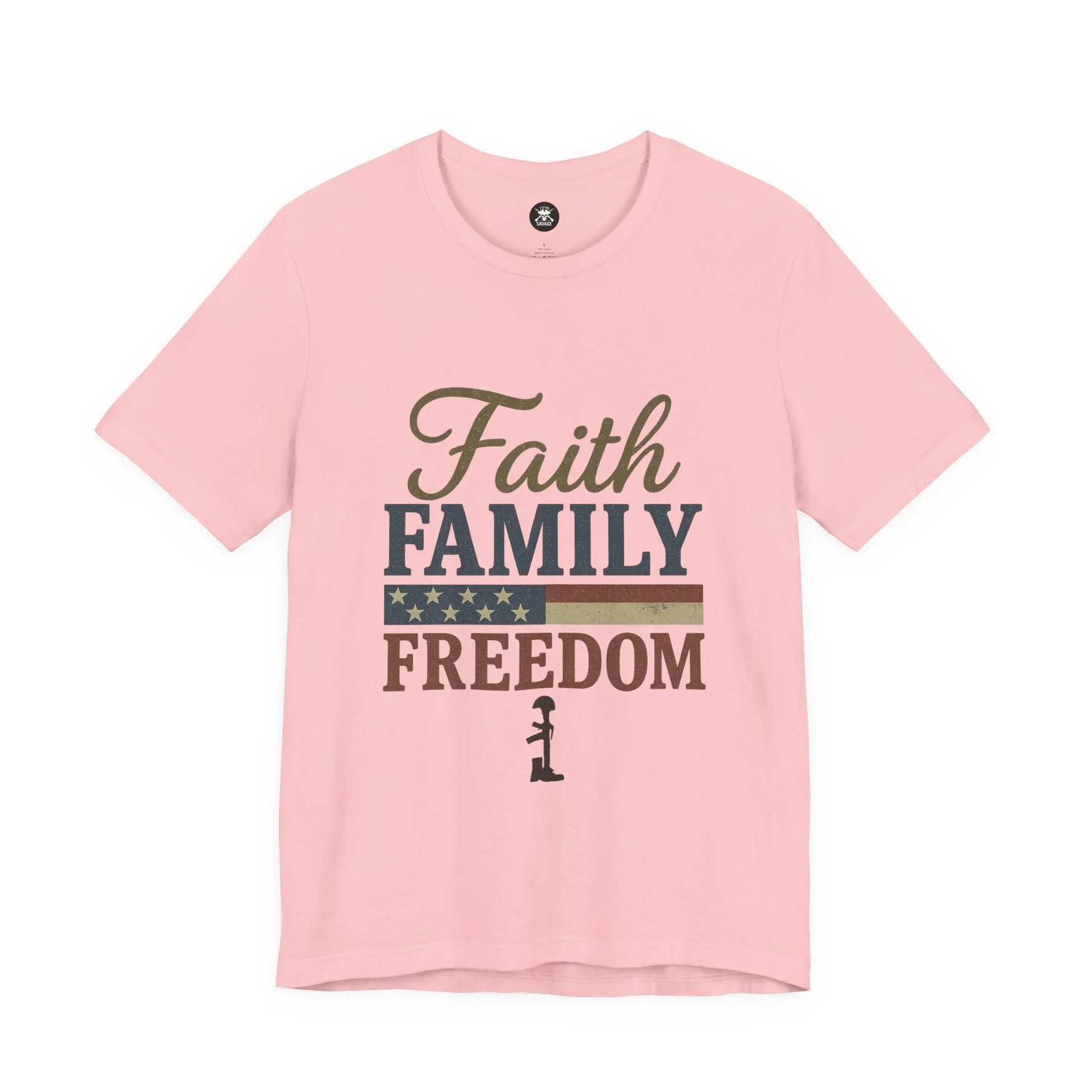 Faith Family Freedom Graphic Unisex T-Shirt | Casual Streetwear Printify