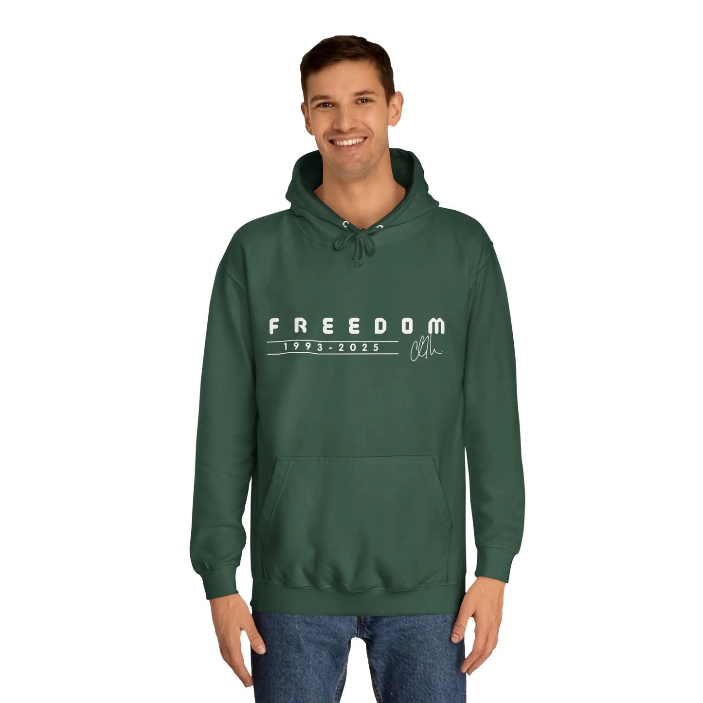 Freedom Charlie Kirk Memorial Unisex College Hoodie