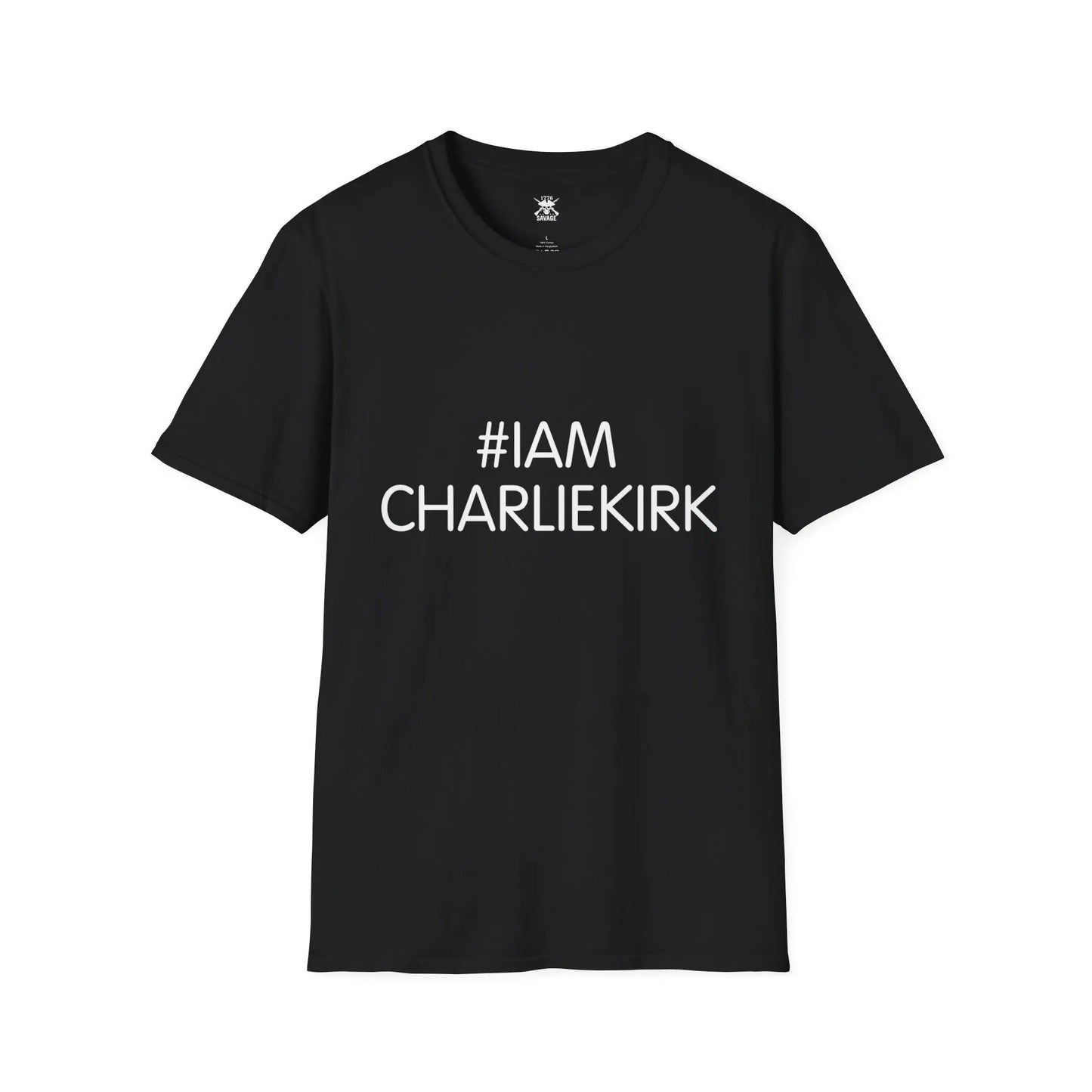 I am Charlie Kirk Hashtag Unisex T-Shirt | Casual Streetwear - 1776 Savage American Apparel