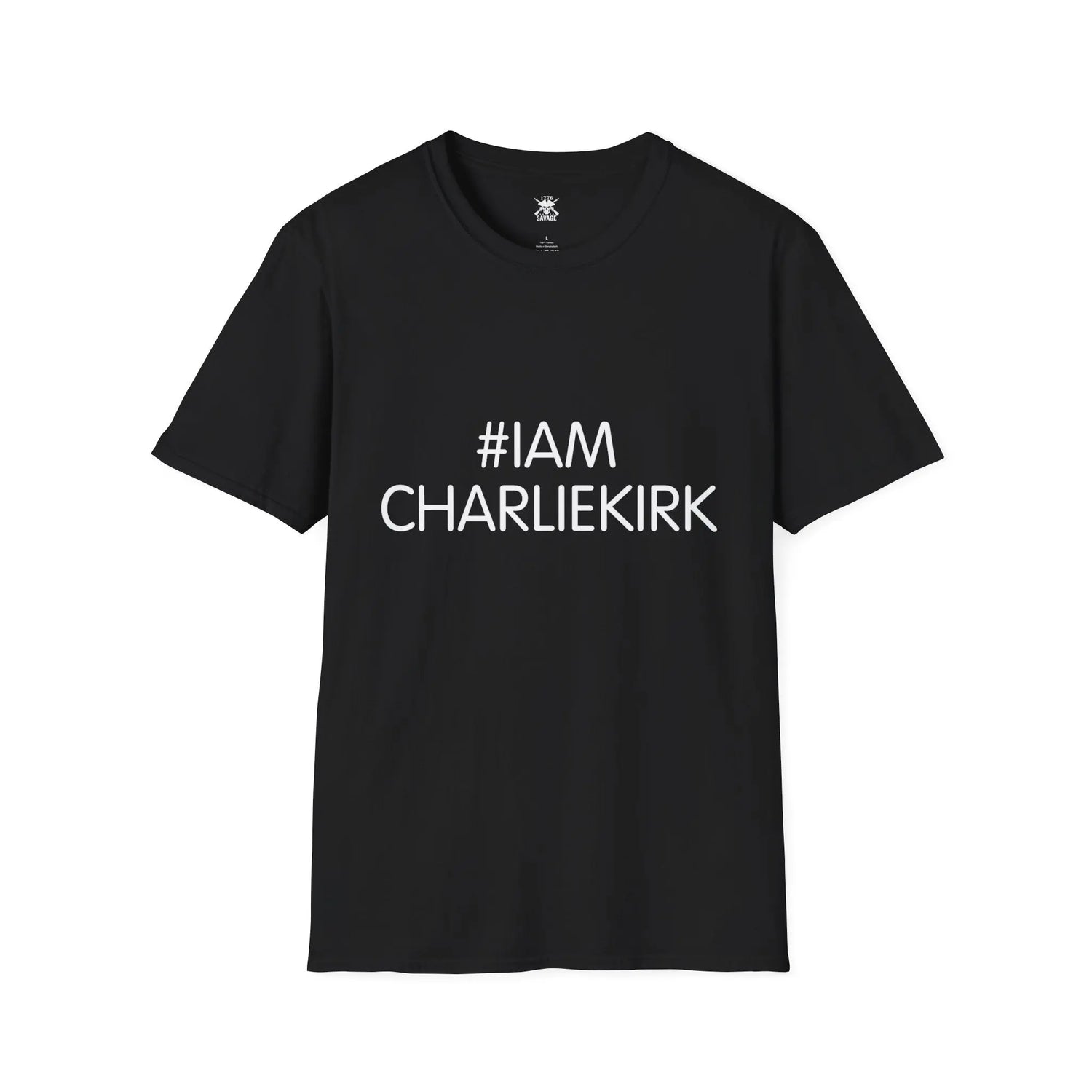 I am Charlie Kirk Hashtag Unisex T-Shirt | Casual Streetwear - 1776 Savage American Apparel
