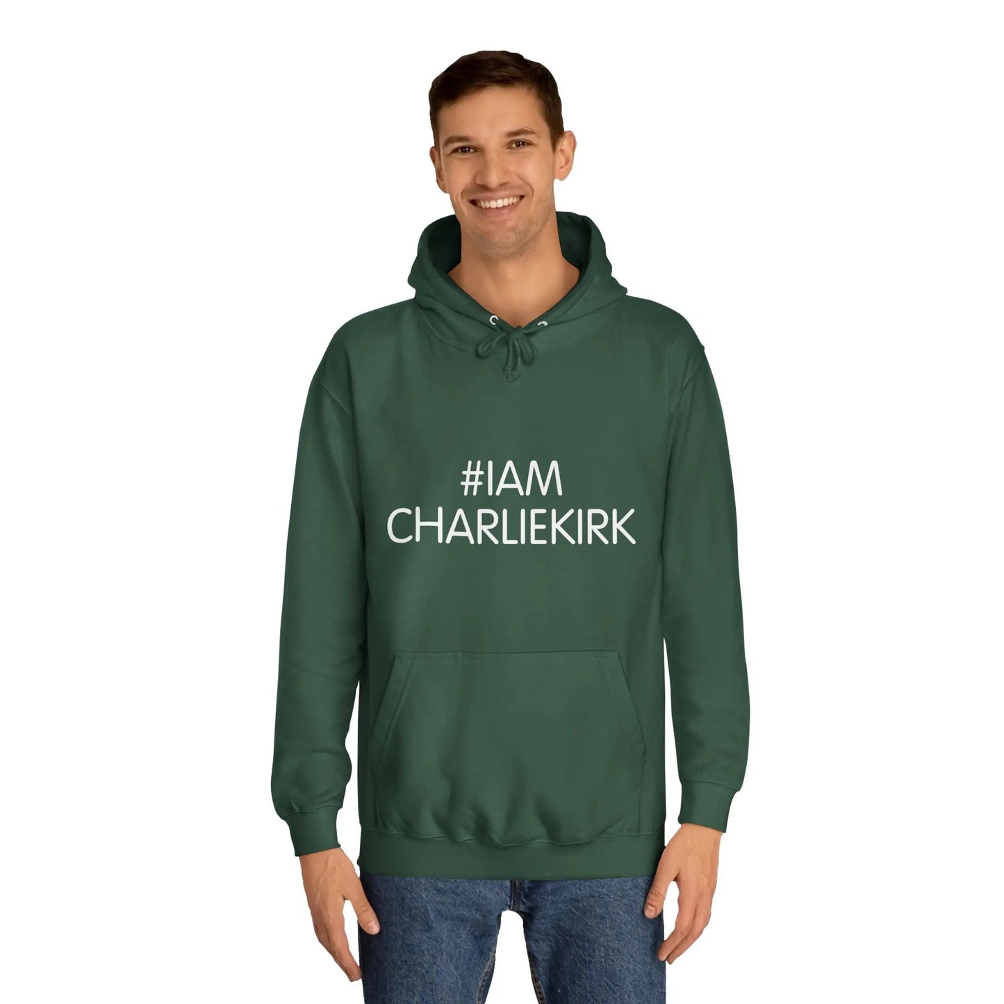 #IAMCHARLIEKIRK Unisex College Hoodie