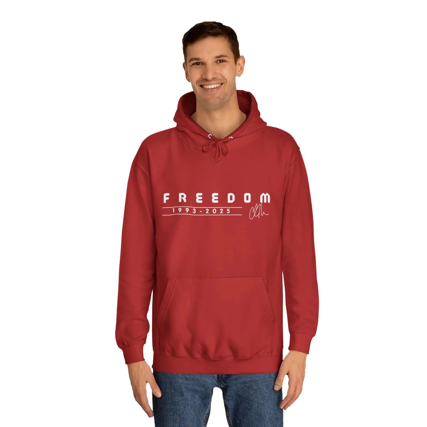 Freedom Charlie Kirk Memorial Unisex College Hoodie
